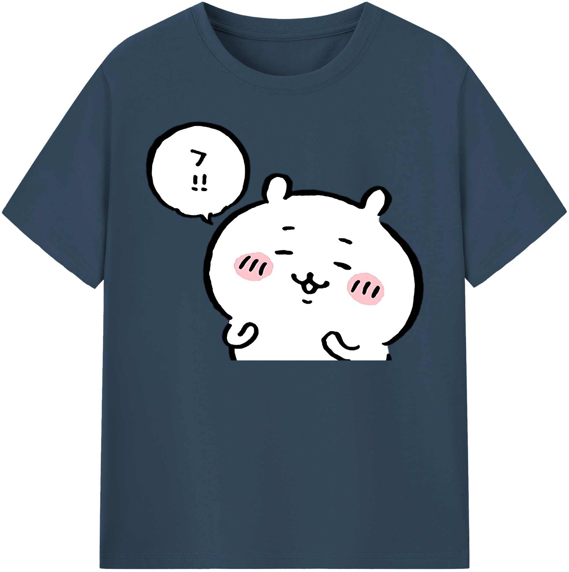 （画像用） ちいかわ ちいかわ Chii-kawa chiikawa レディースカジュアルプリントTシャツ（綿100％）