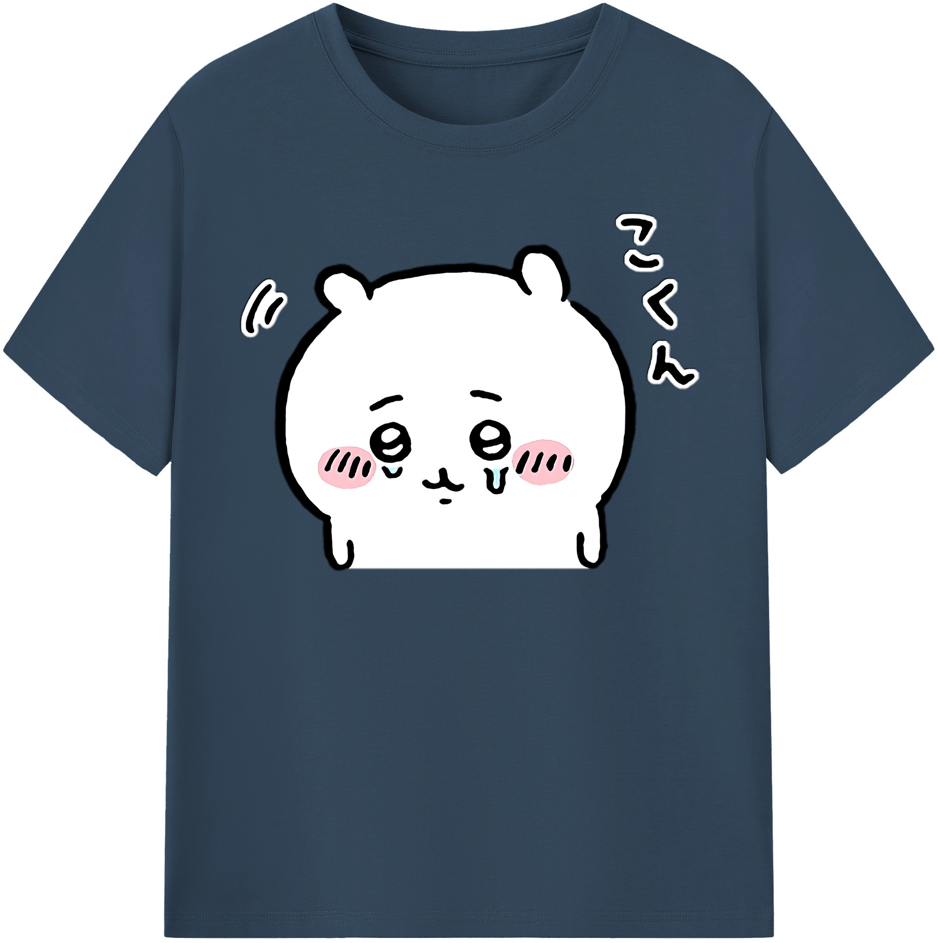 （画像用） ちいかわ ちいかわ Chii-kawa chiikawa レディースカジュアルプリントTシャツ（綿100％）