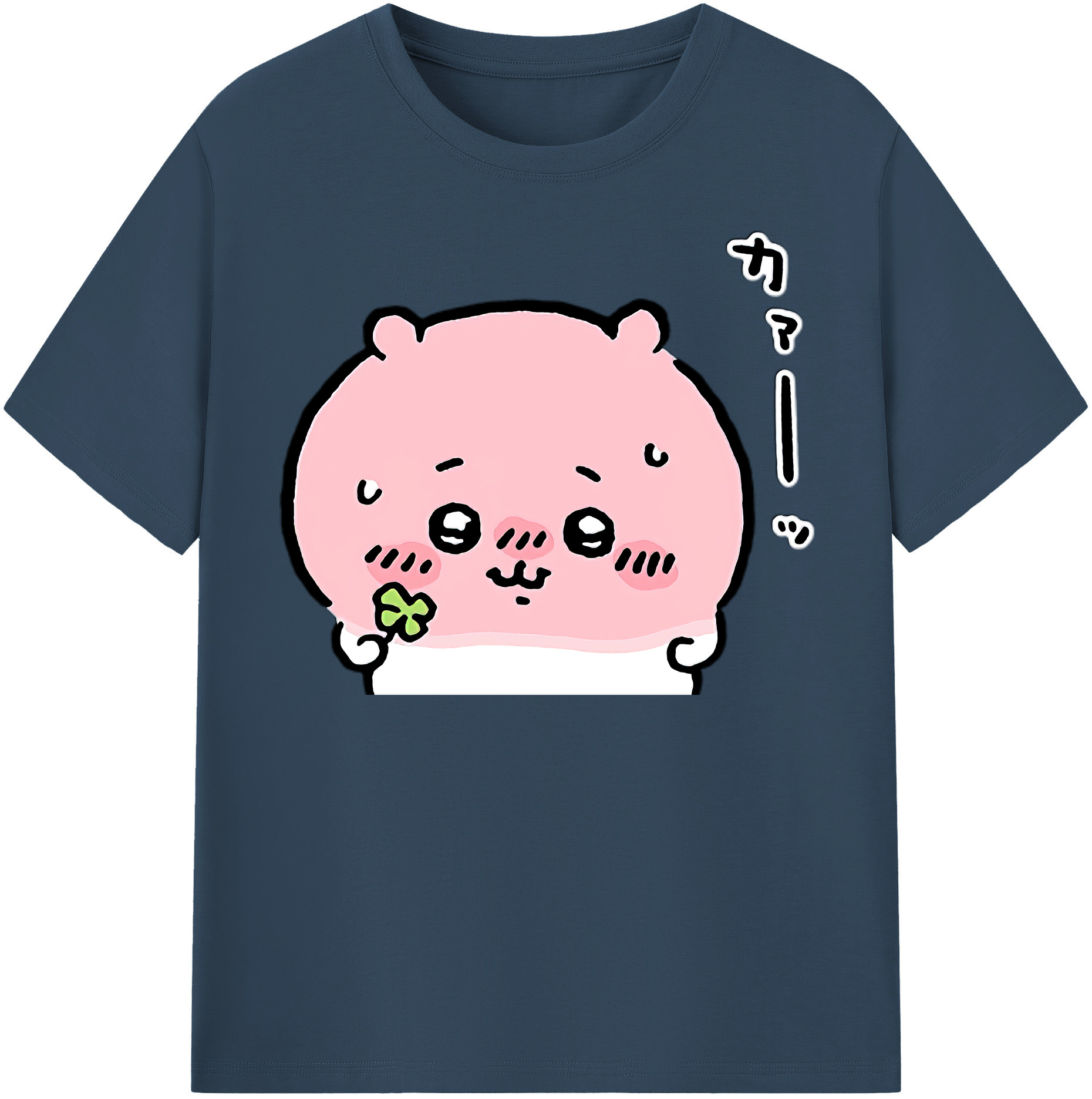 （画像用） ちいかわ ちいかわ Chii-kawa chiikawa レディースカジュアルプリントTシャツ（綿100％）
