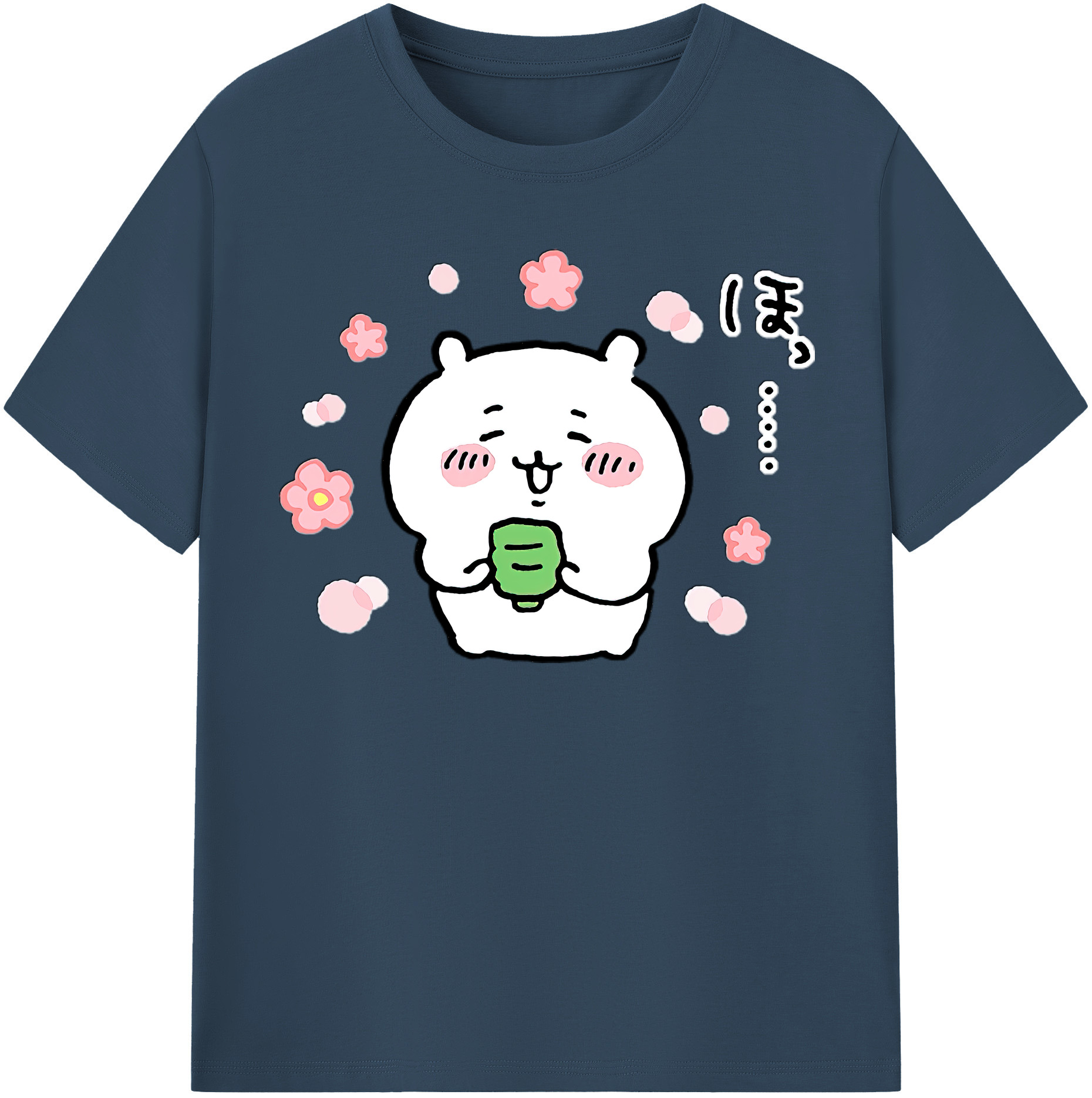 （画像用） ちいかわ ちいかわ Chii-kawa chiikawa レディースカジュアルプリントTシャツ（綿100％）