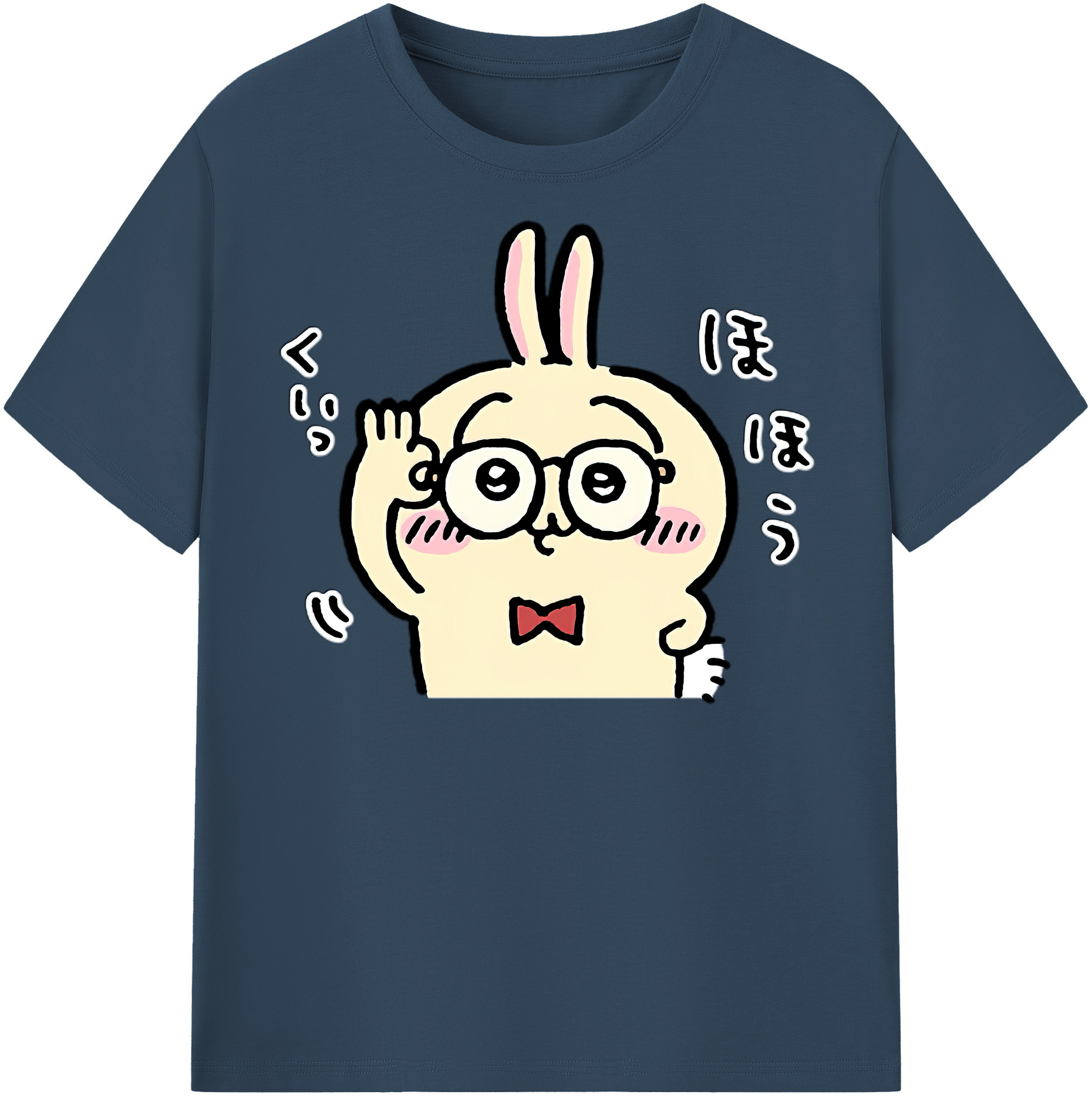 （画像用） ちいかわ うさぎ Chii-kawa usagi レディースカジュアルプリントTシャツ（綿100％）