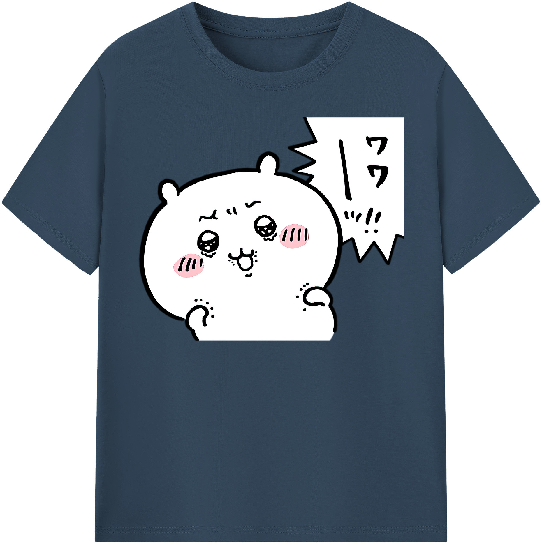（画像用） ちいかわ ちいかわ Chii-kawa chiikawa レディースカジュアルプリントTシャツ（綿100％）