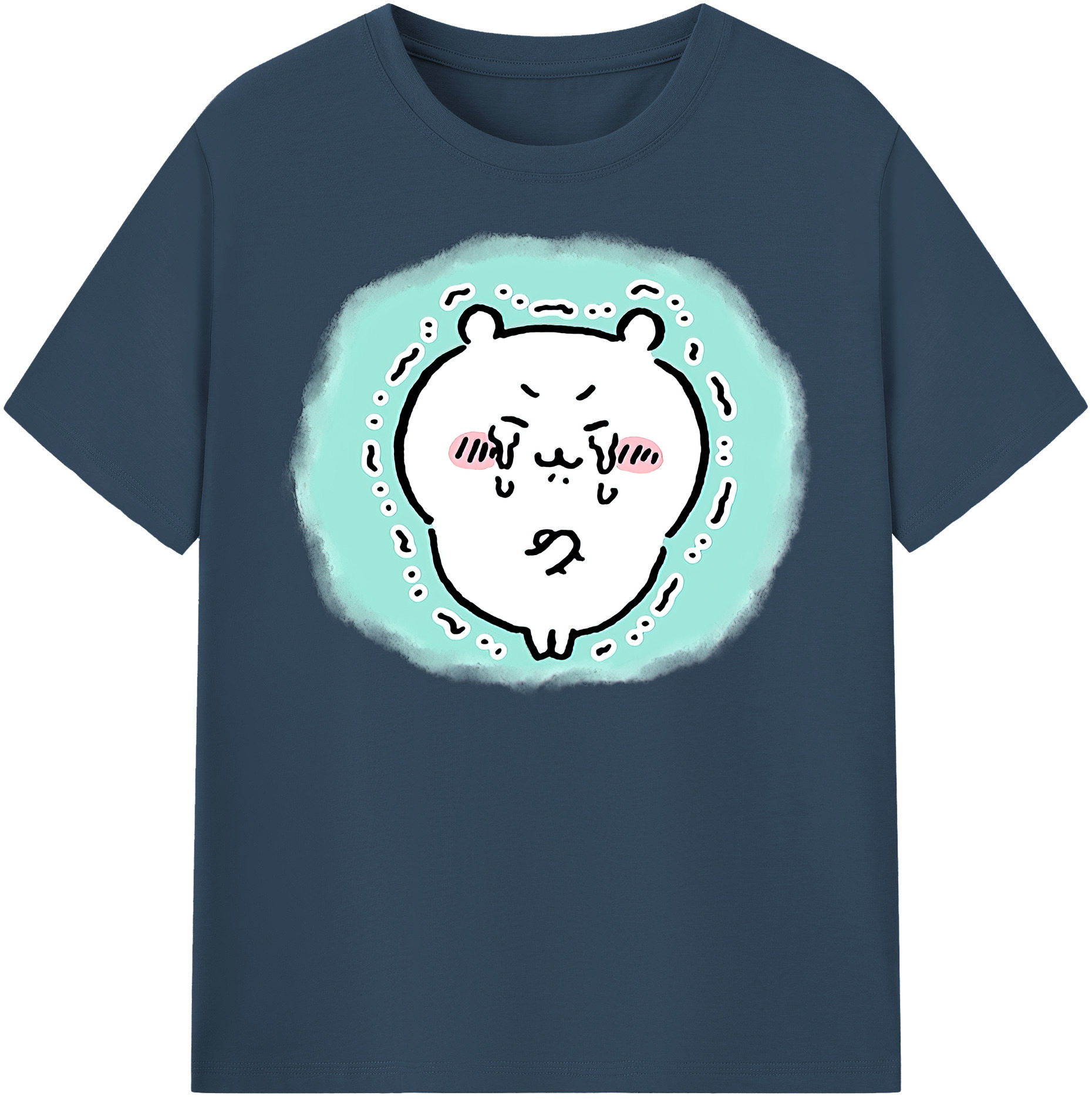 （画像用） ちいかわ ちいかわ Chii-kawa chiikawa レディースカジュアルプリントTシャツ（綿100％）