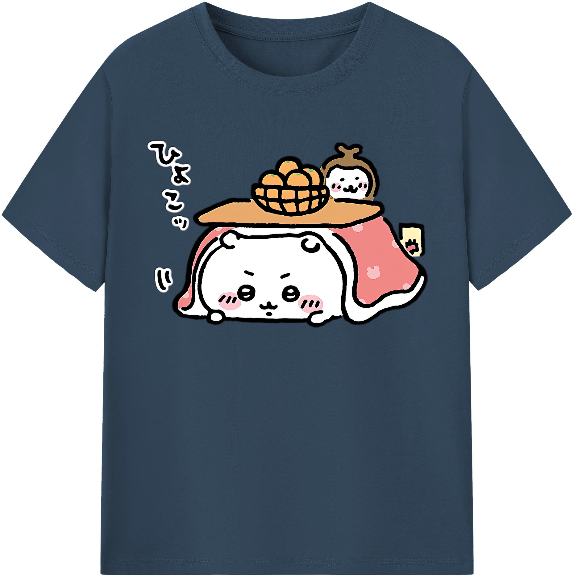 （画像用） ちいかわ ちいかわ Chii-kawa chiikawa レディースカジュアルプリントTシャツ（綿100％）