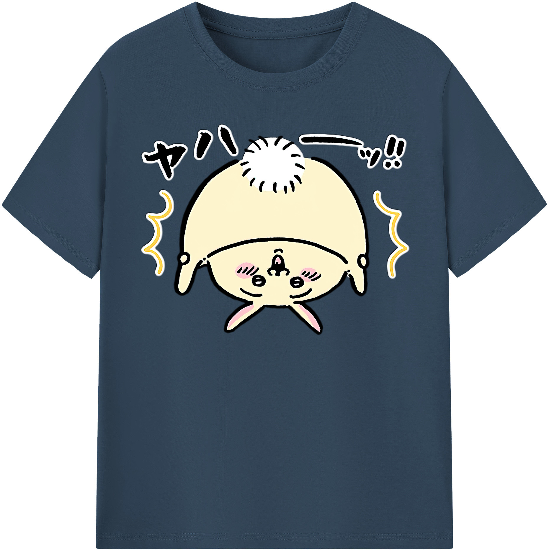 （画像用） ちいかわ うさぎ Chii-kawa usagi レディースカジュアルプリントTシャツ（綿100％）