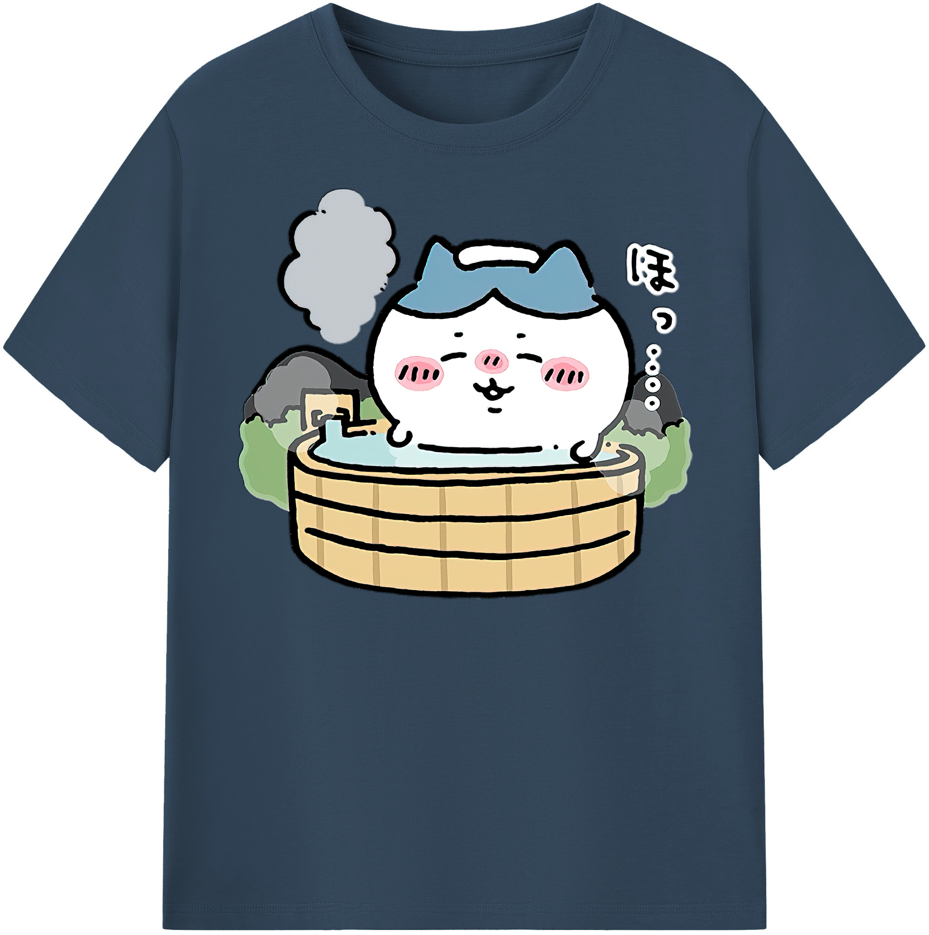 （画像用） ちいかわ ハチワレ Chii-kawa hachiware レディースカジュアルプリントTシャツ（綿100％）