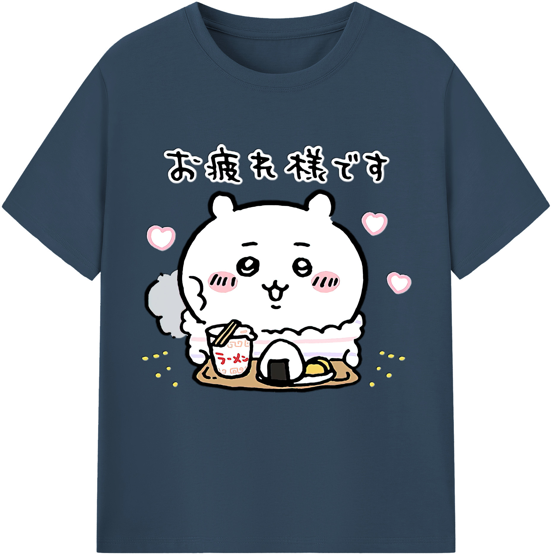 （画像用） ちいかわ ちいかわ Chii-kawa chiikawa レディースカジュアルプリントTシャツ（綿100％）