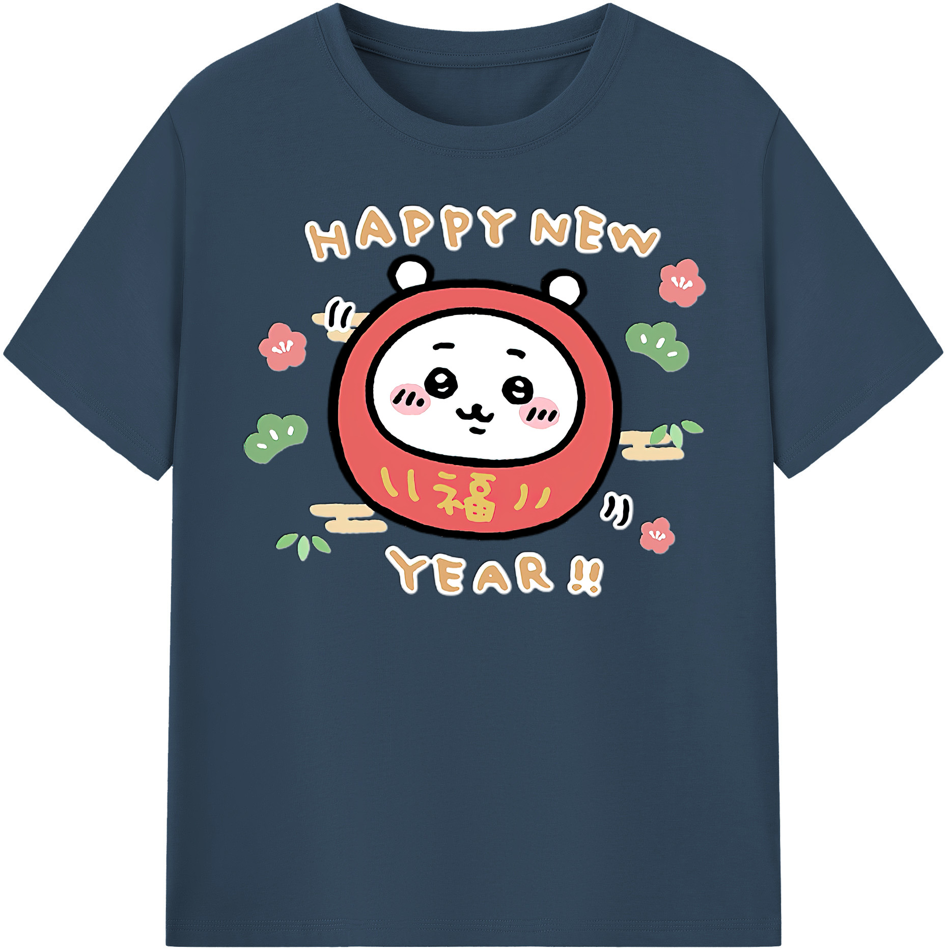 （画像用） ちいかわ ちいかわ Chii-kawa chiikawa レディースカジュアルプリントTシャツ（綿100％）
