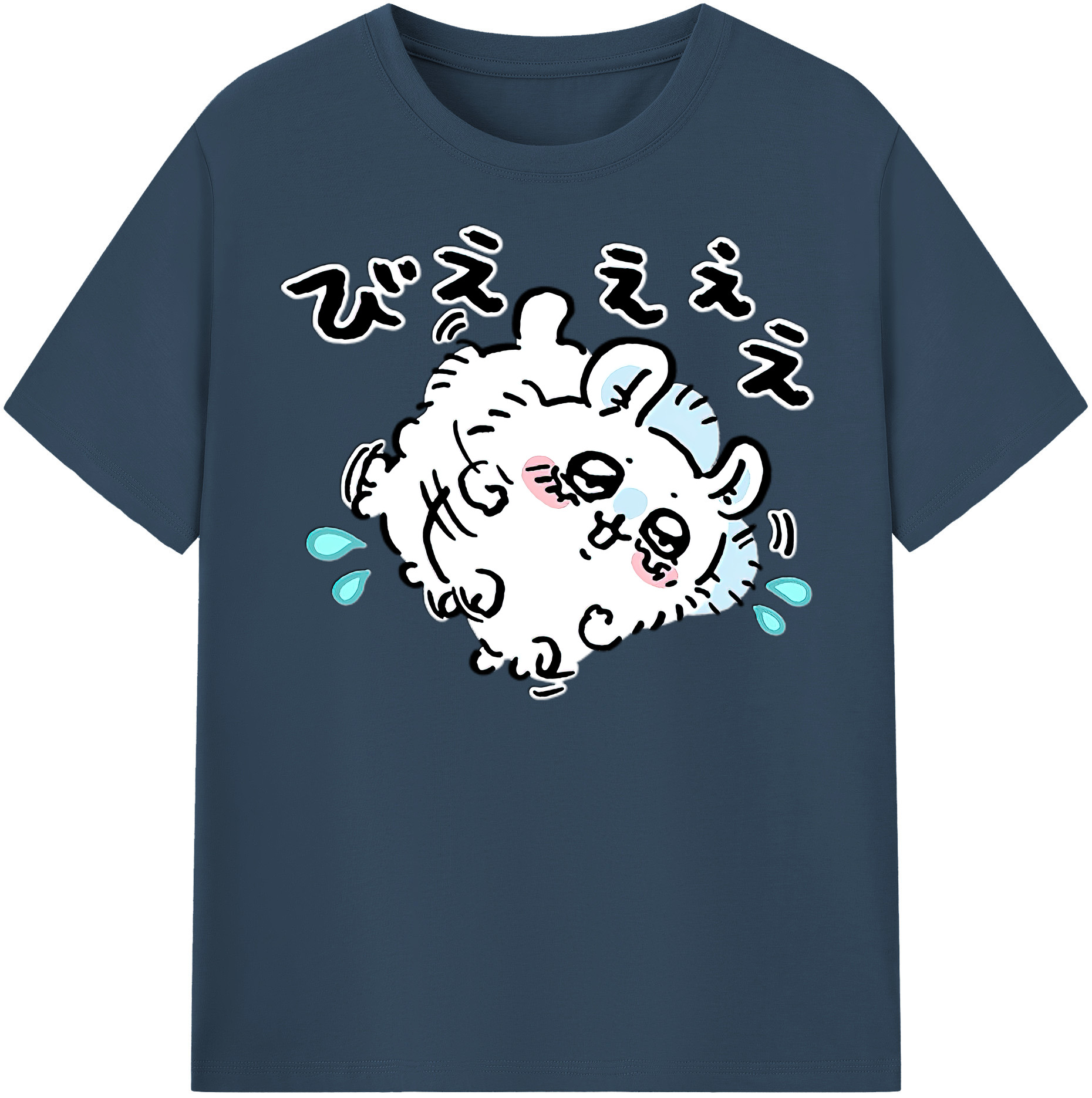 （画像用） ちいかわ モモンガ Chii-kawa Momonga レディースカジュアルプリントTシャツ（綿100％）