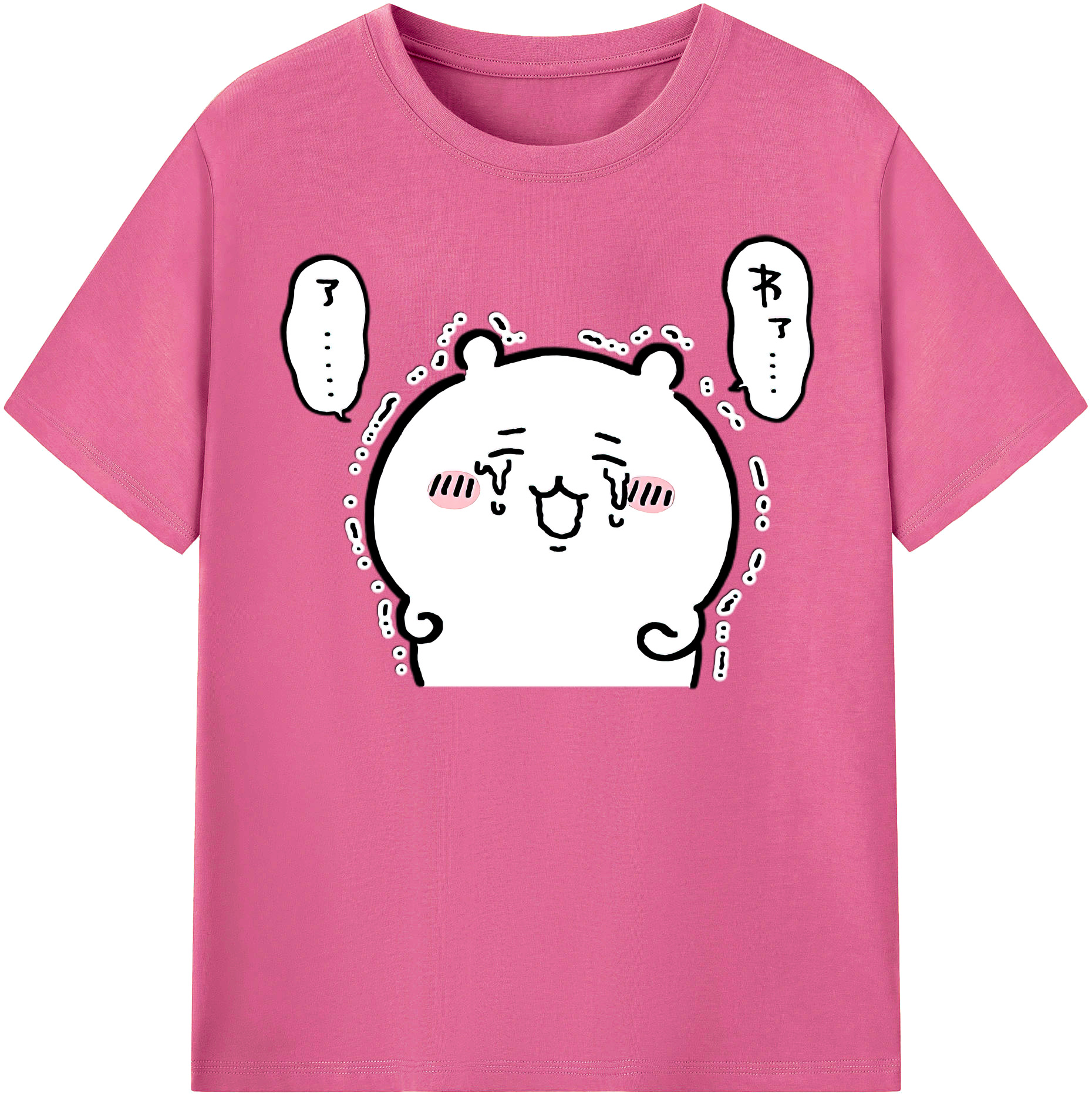 （画像用） ちいかわ ちいかわ Chii-kawa chiikawa レディースカジュアルプリントTシャツ（綿100％）