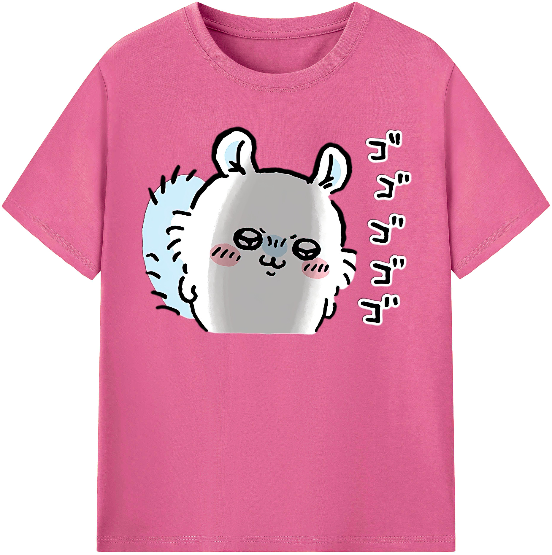 （画像用） ちいかわ モモンガ Chii-kawa Momonga レディースカジュアルプリントTシャツ（綿100％）