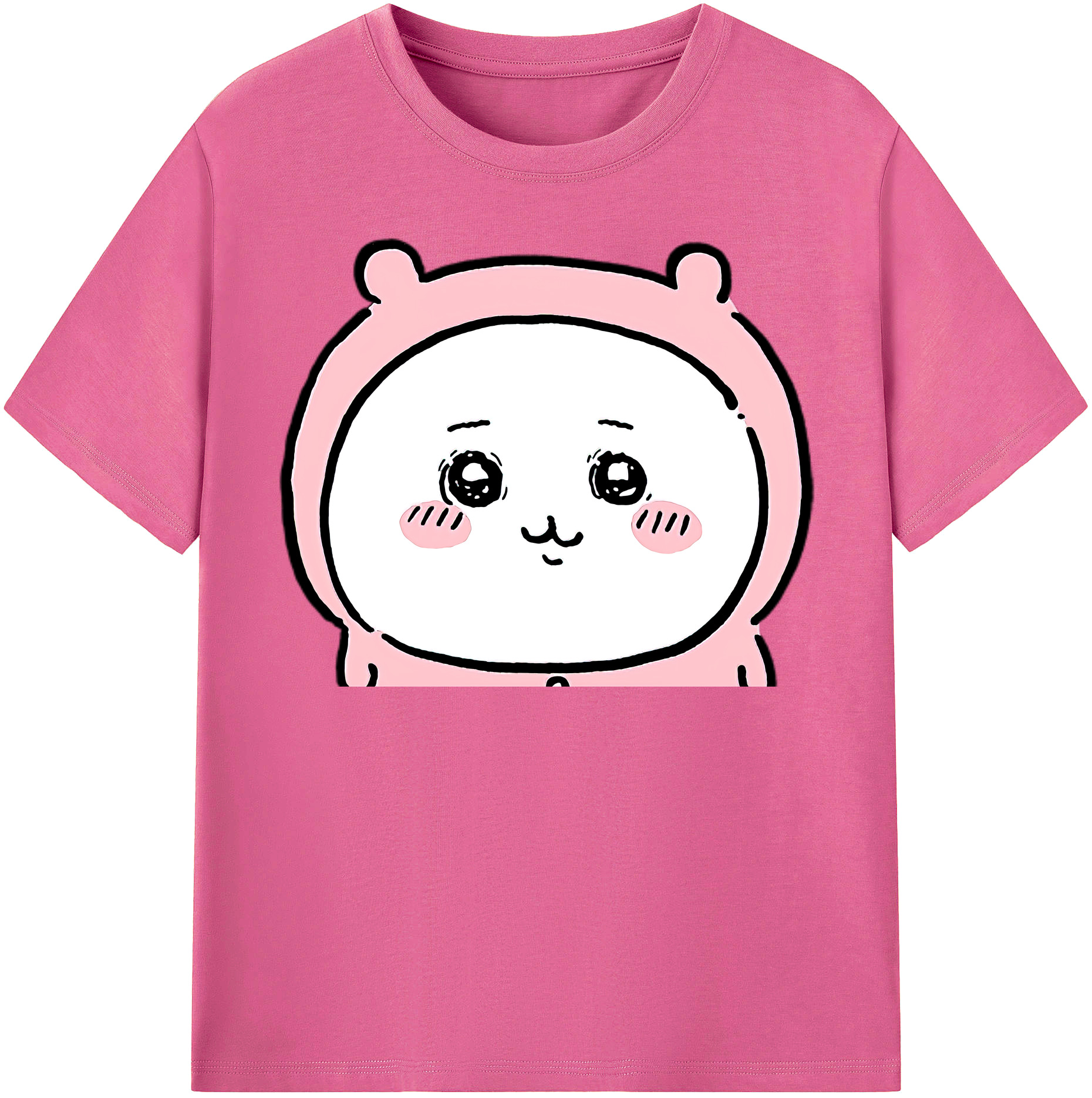 （画像用） ちいかわ ちいかわ Chii-kawa chiikawa レディースカジュアルプリントTシャツ（綿100％）