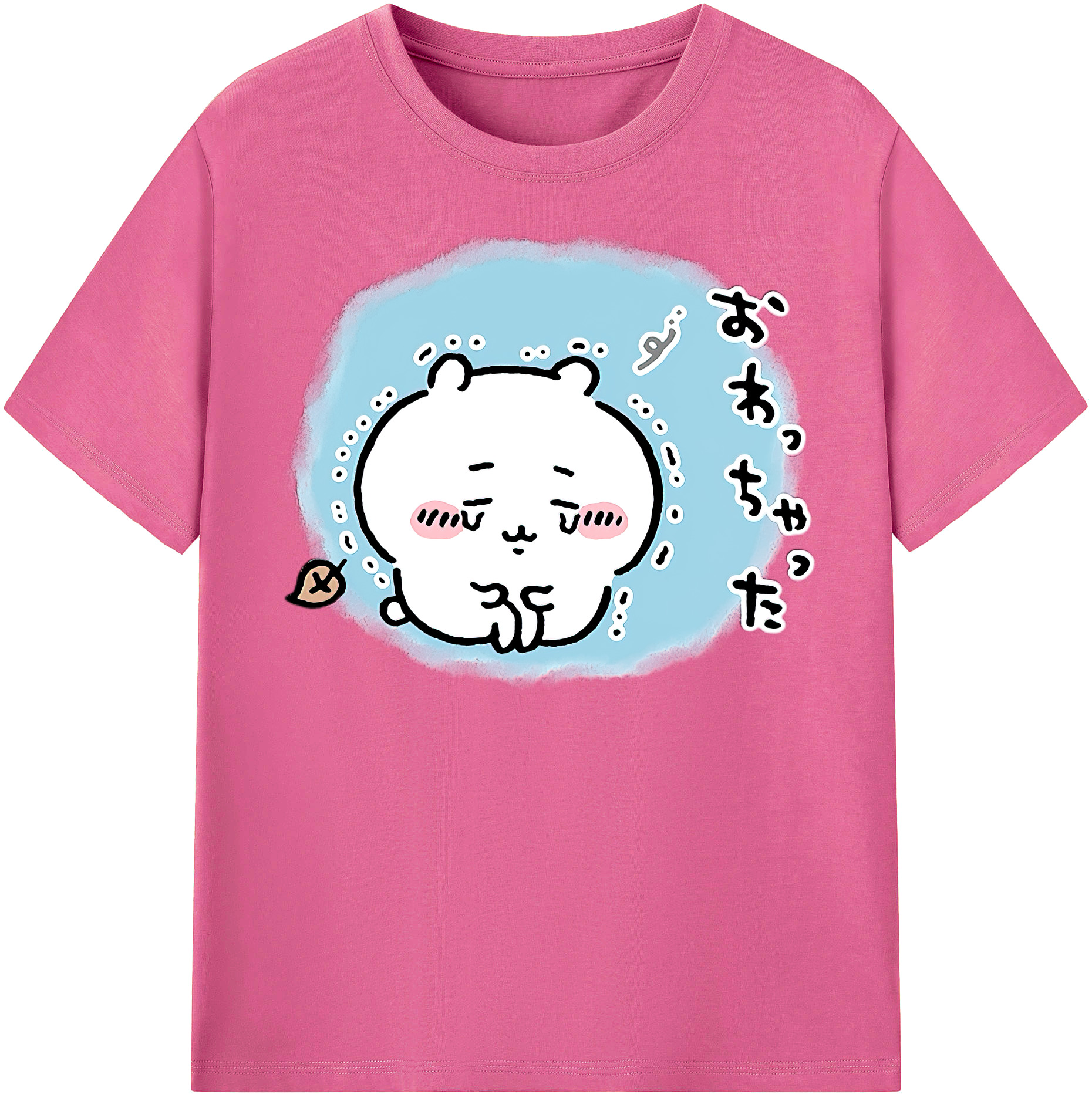 （画像用） ちいかわ ちいかわ Chii-kawa chiikawa レディースカジュアルプリントTシャツ（綿100％）