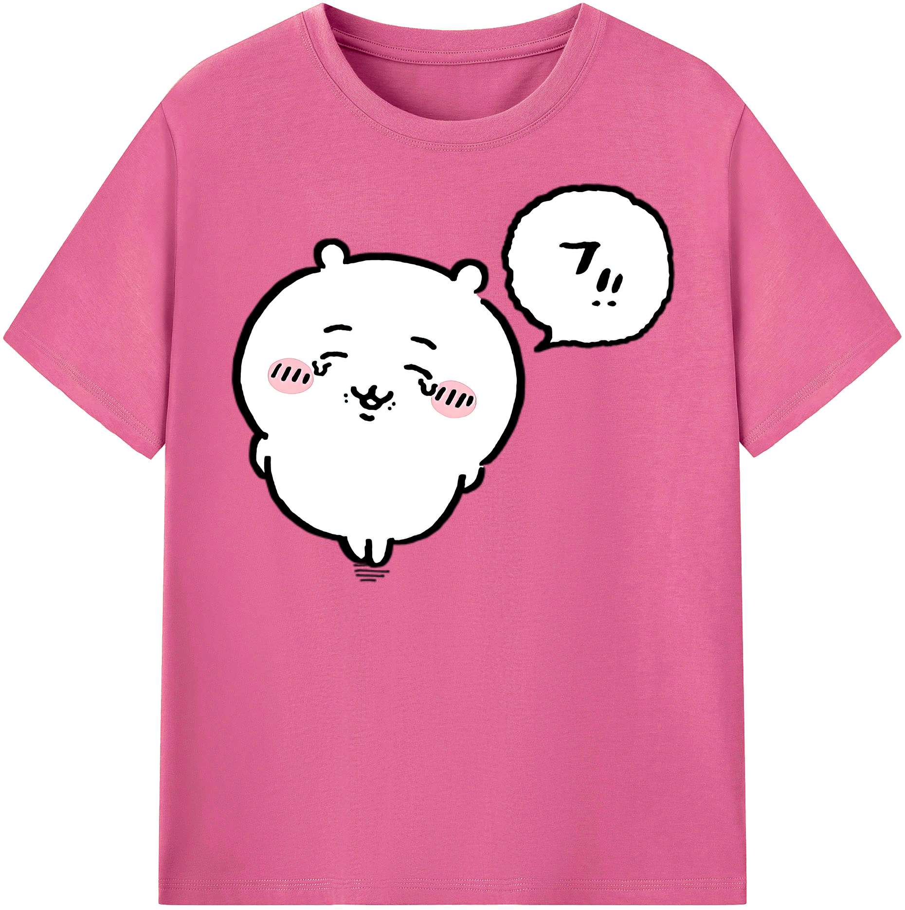 （画像用） ちいかわ ちいかわ Chii-kawa chiikawa レディースカジュアルプリントTシャツ（綿100％）