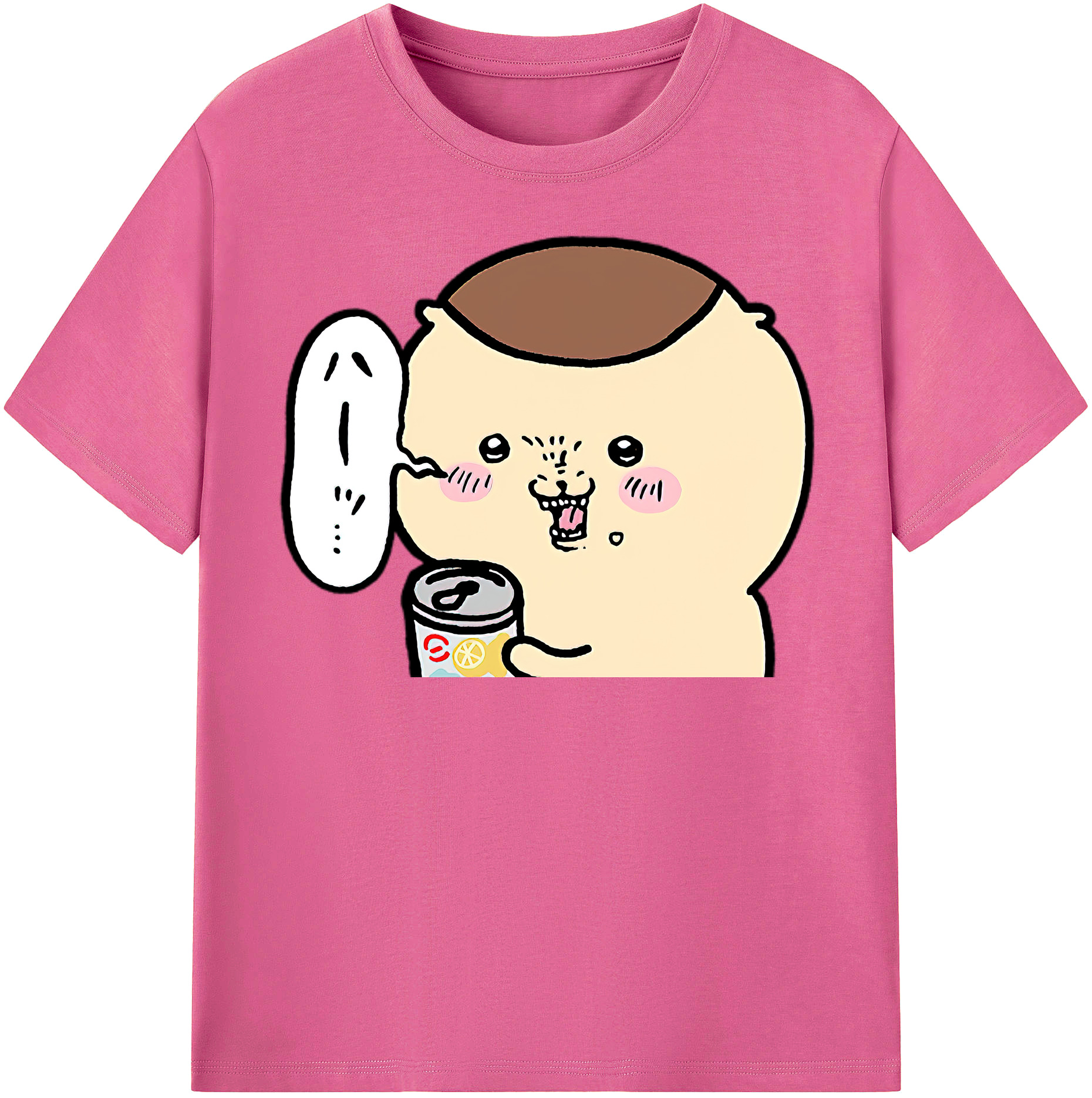 （画像用） ちいかわ くりまんじゅう Chii-kawa kuri manjū レディースカジュアルプリントTシャツ（綿100％）