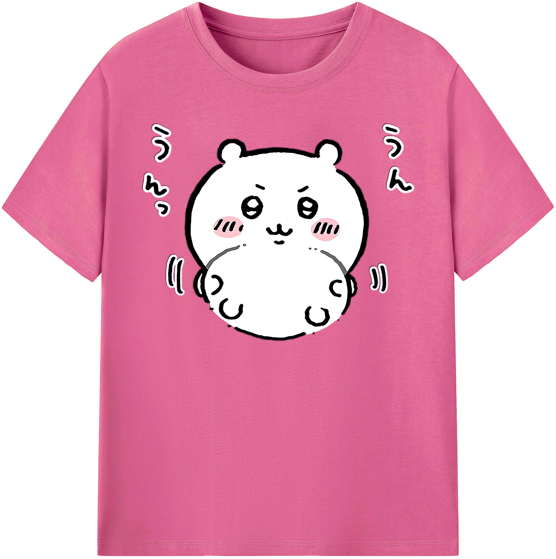 （画像用） ちいかわ ちいかわ Chii-kawa chiikawa レディースカジュアルプリントTシャツ（綿100％）