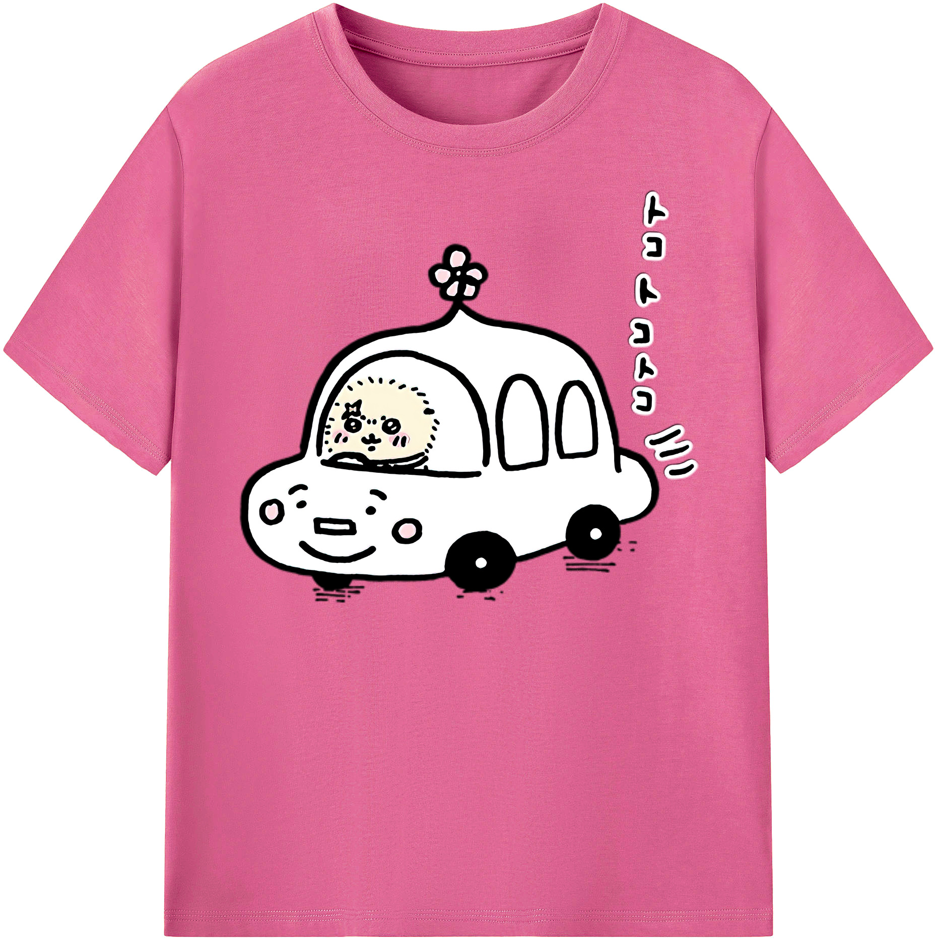 （画像用） ちいかわ ラッコ Chii-kawa Sea otter レディースカジュアルプリントTシャツ（綿100％）