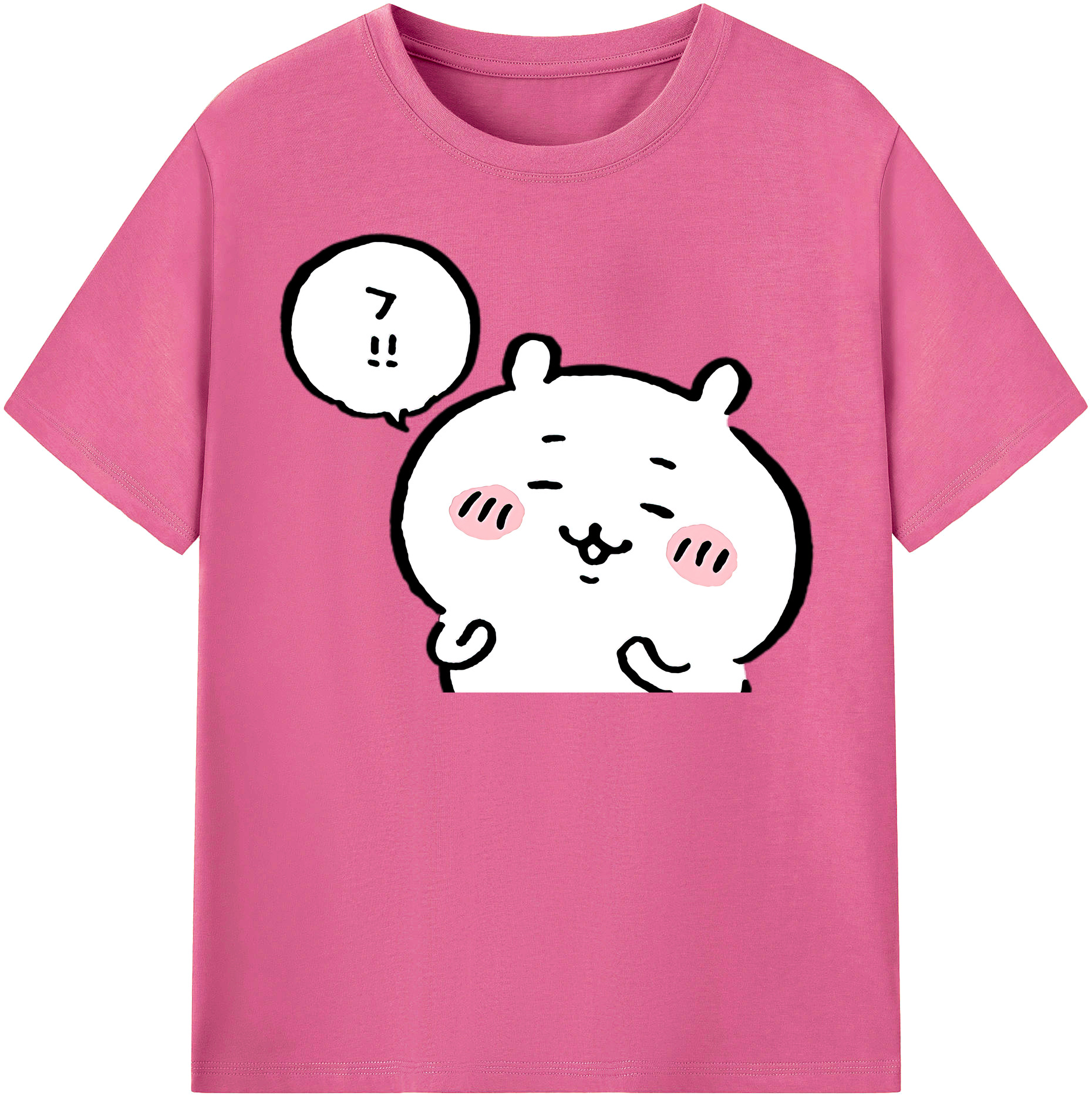 （画像用） ちいかわ ちいかわ Chii-kawa chiikawa レディースカジュアルプリントTシャツ（綿100％）