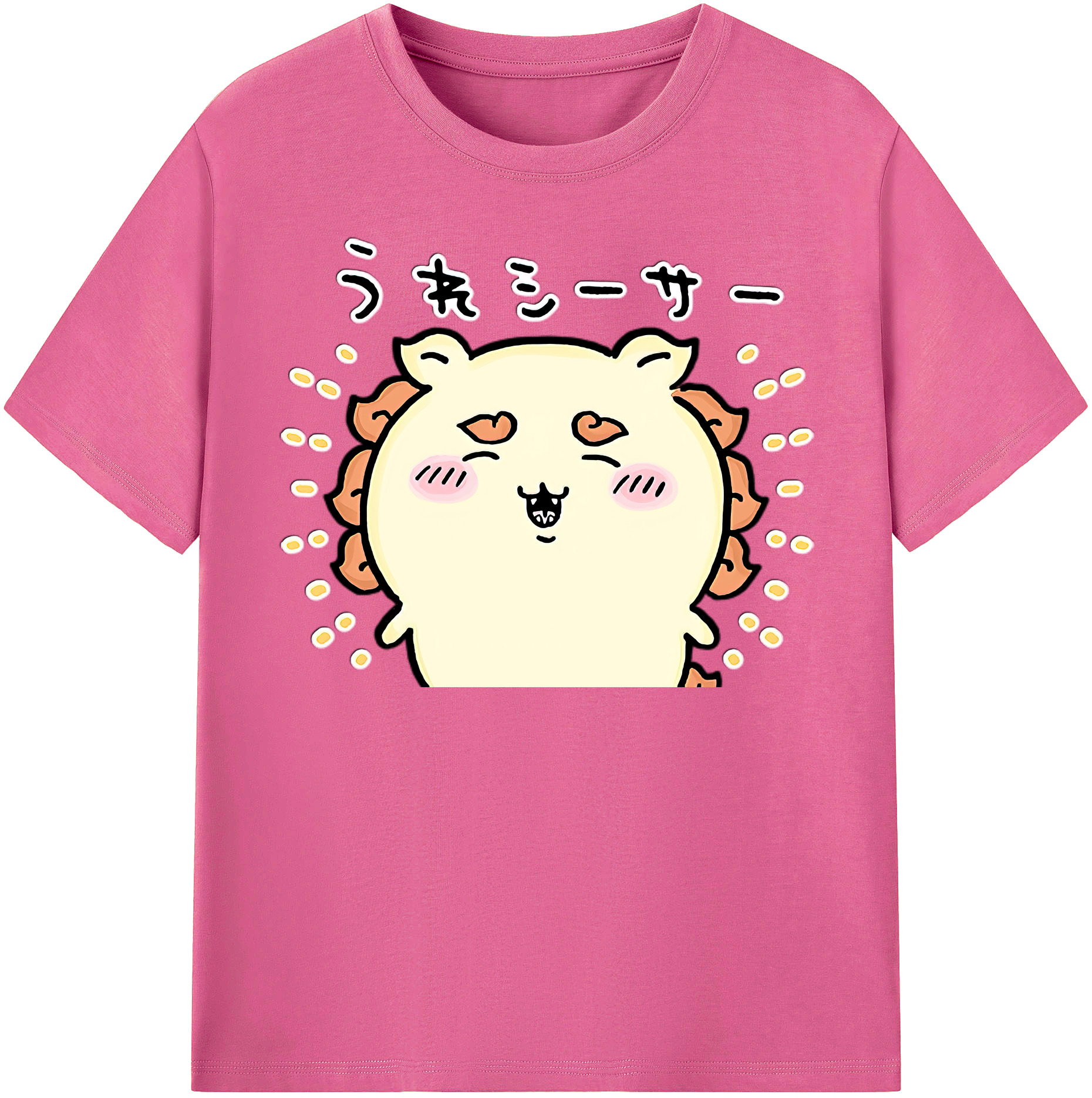 （画像用） ちいかわ シーサー Chii-kawa Shisa レディースカジュアルプリントTシャツ（綿100％）
