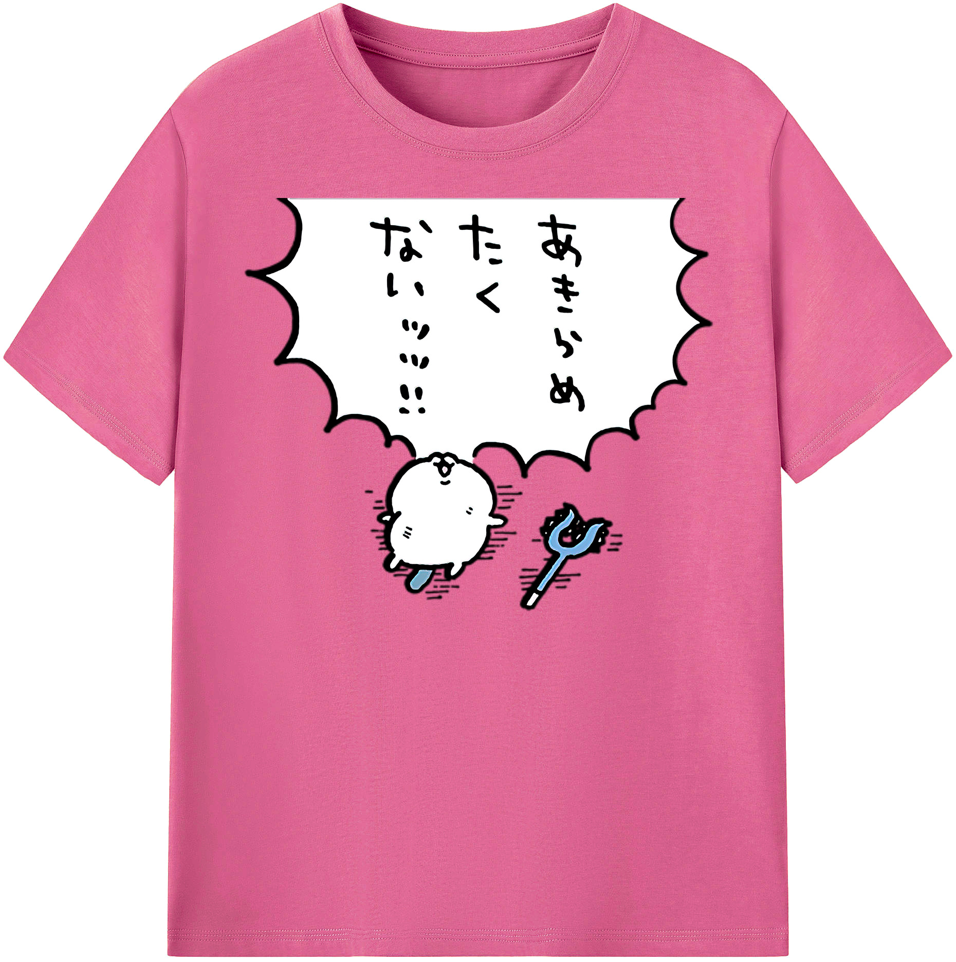 （画像用） ちいかわ ちいかわ Chii-kawa chiikawa レディースカジュアルプリントTシャツ（綿100％）