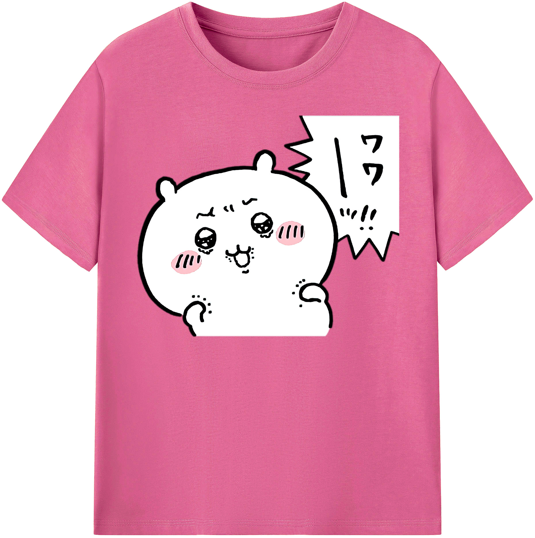 （画像用） ちいかわ ちいかわ Chii-kawa chiikawa レディースカジュアルプリントTシャツ（綿100％）