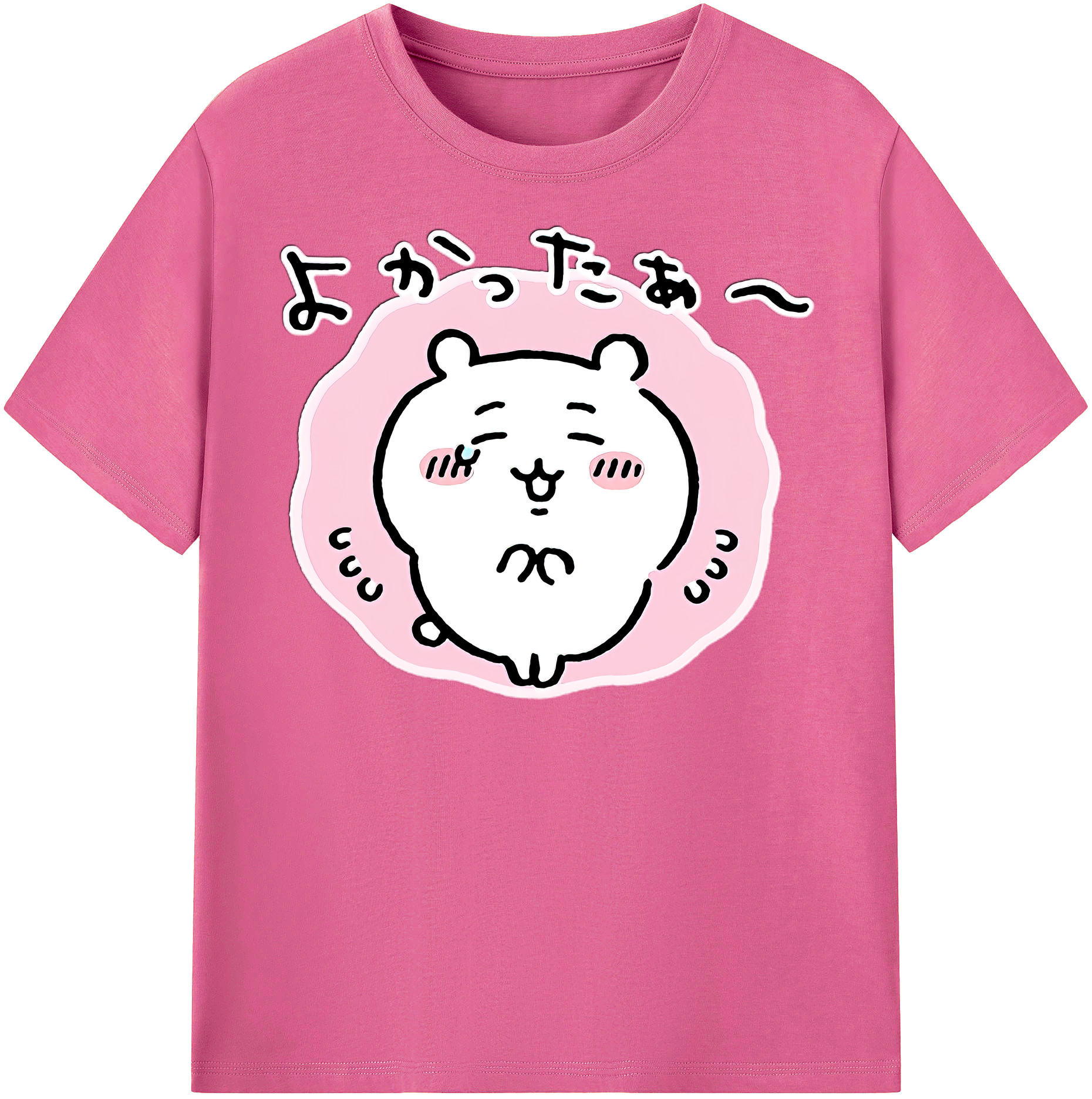 （画像用） ちいかわ ちいかわ Chii-kawa chiikawa レディースカジュアルプリントTシャツ（綿100％）