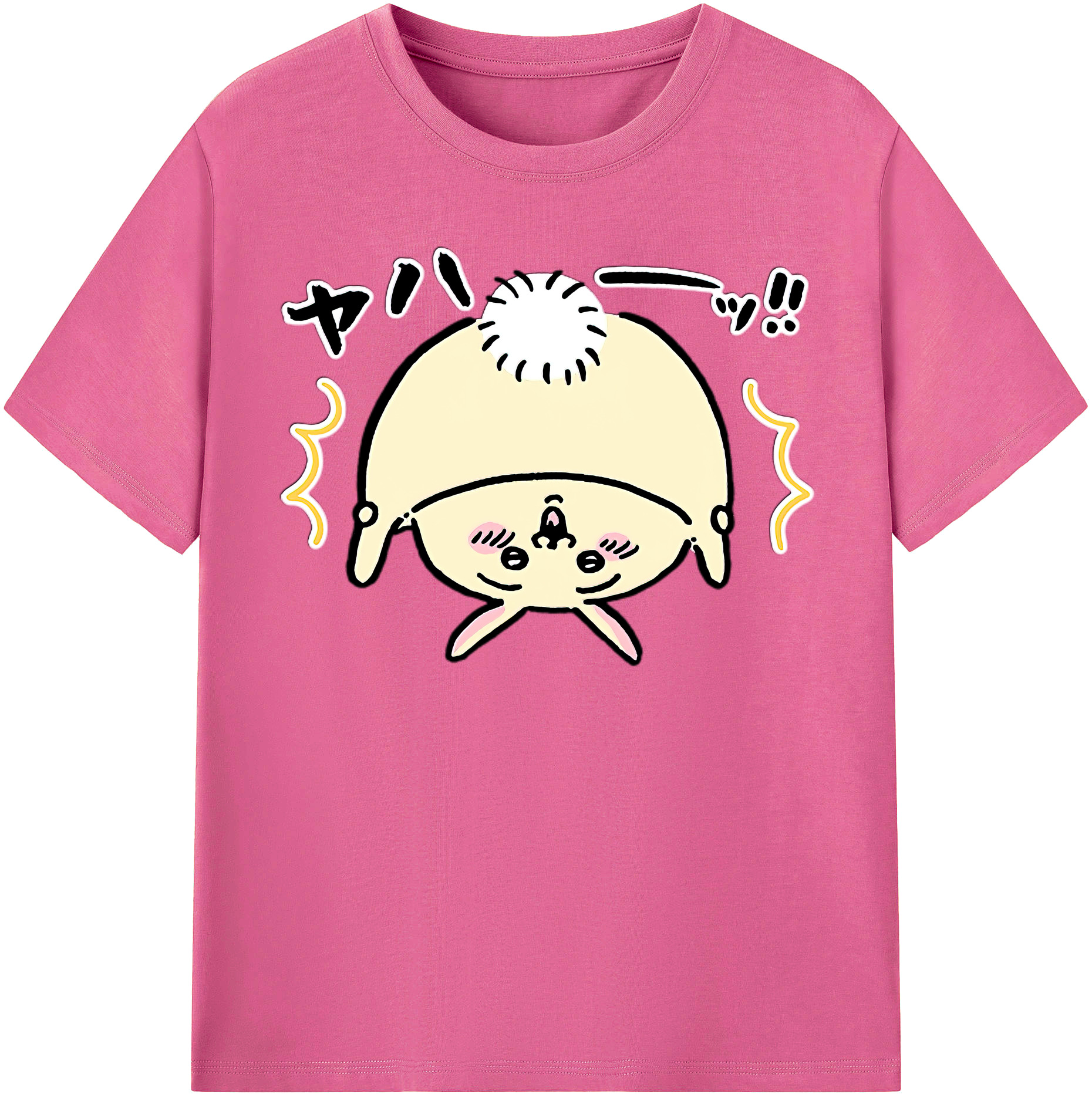 （画像用） ちいかわ うさぎ Chii-kawa usagi レディースカジュアルプリントTシャツ（綿100％）
