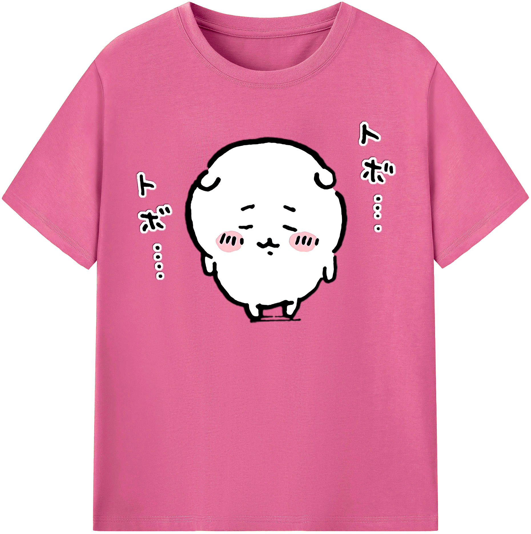 （画像用） ちいかわ ちいかわ Chii-kawa chiikawa レディースカジュアルプリントTシャツ（綿100％）
