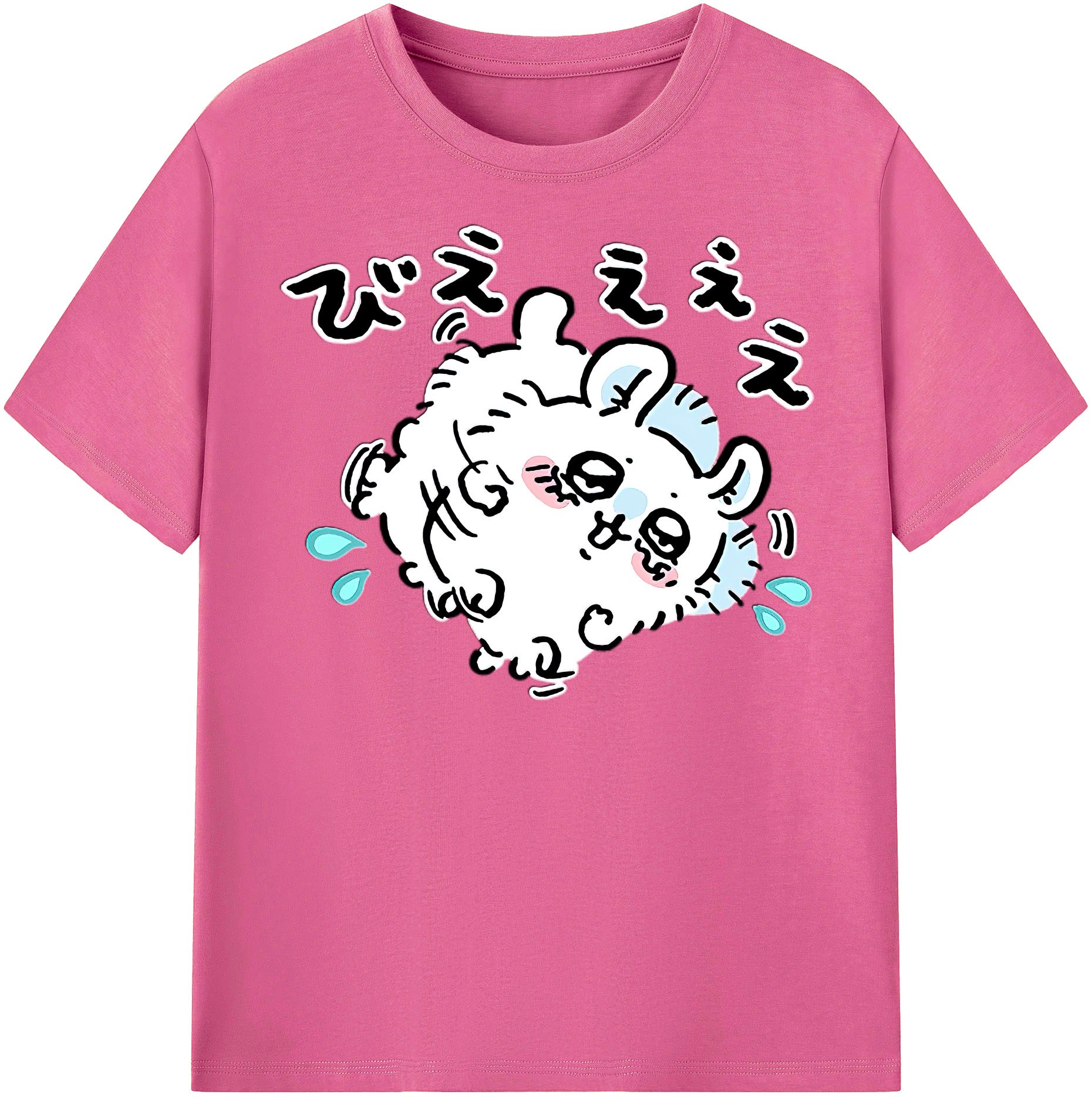 （画像用） ちいかわ モモンガ Chii-kawa Momonga レディースカジュアルプリントTシャツ（綿100％）