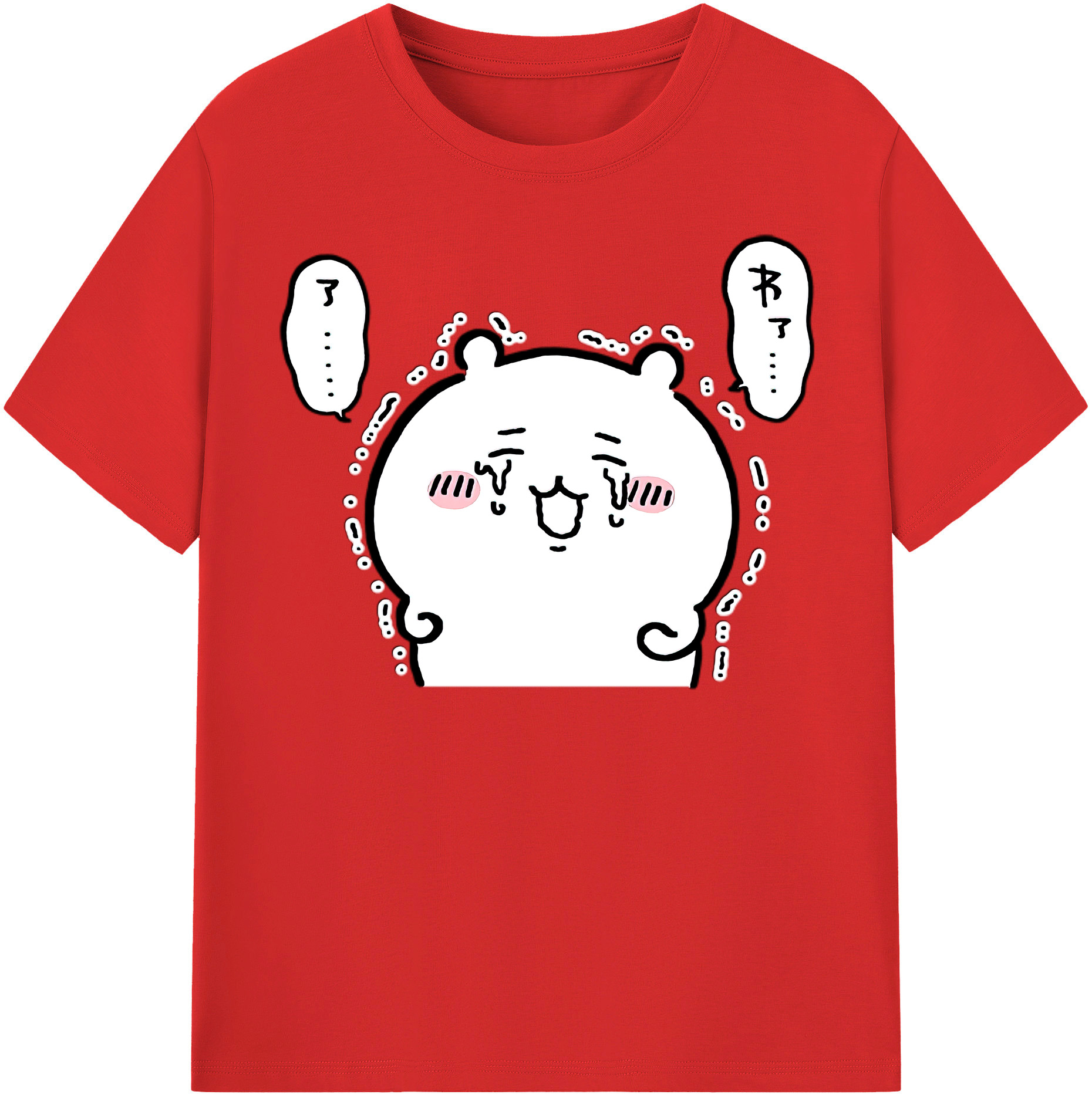 （画像用） ちいかわ ちいかわ Chii-kawa chiikawa レディースカジュアルプリントTシャツ（綿100％）