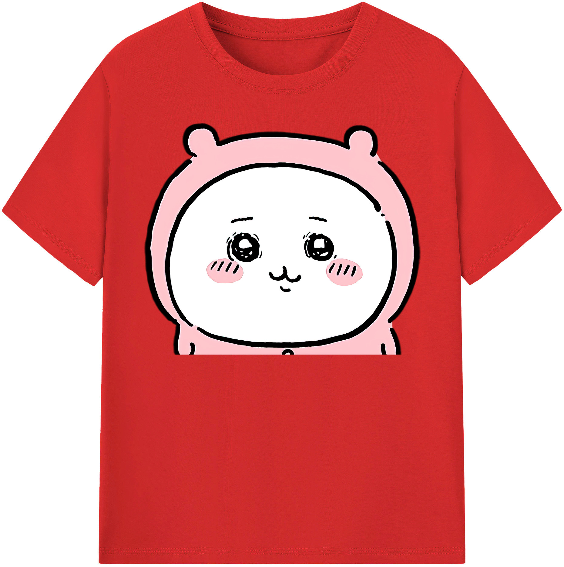 （画像用） ちいかわ ちいかわ Chii-kawa chiikawa レディースカジュアルプリントTシャツ（綿100％）