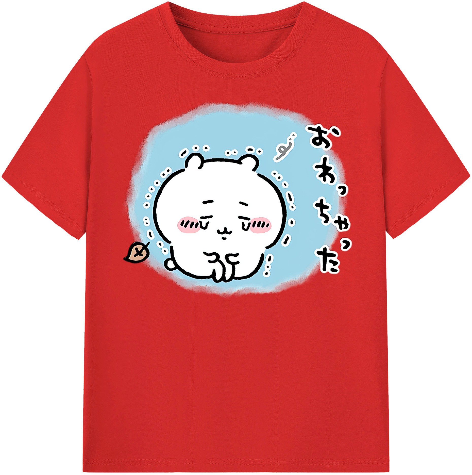 （画像用） ちいかわ ちいかわ Chii-kawa chiikawa レディースカジュアルプリントTシャツ（綿100％）