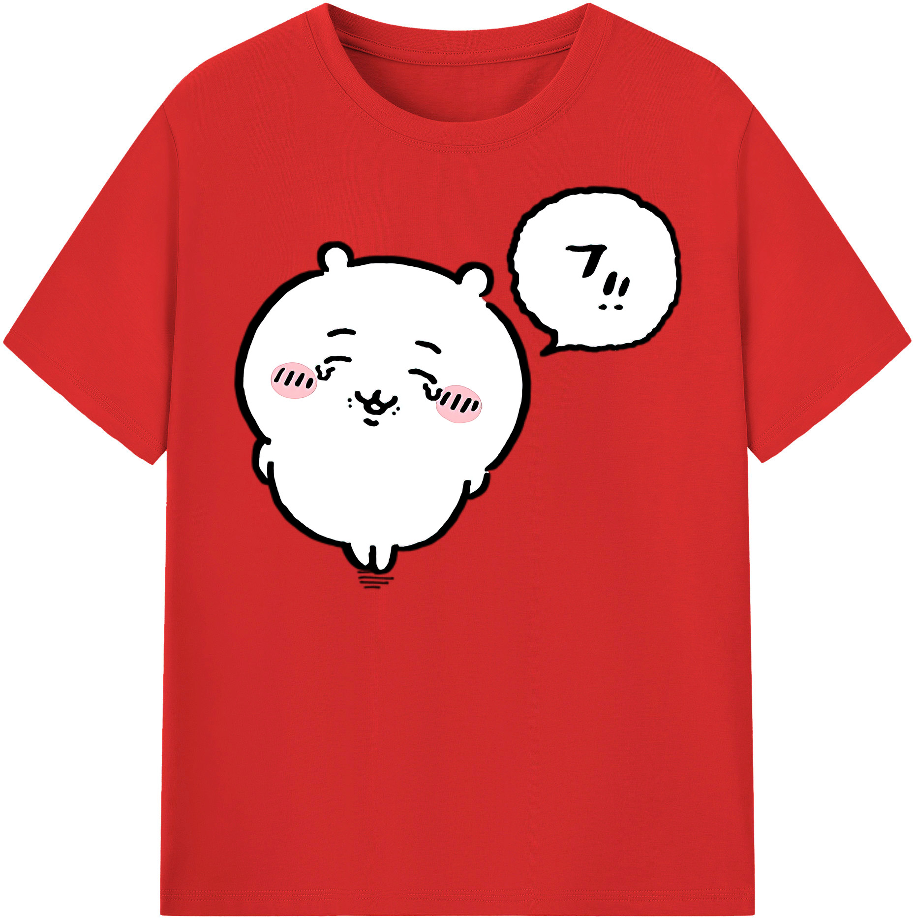 （画像用） ちいかわ ちいかわ Chii-kawa chiikawa レディースカジュアルプリントTシャツ（綿100％）