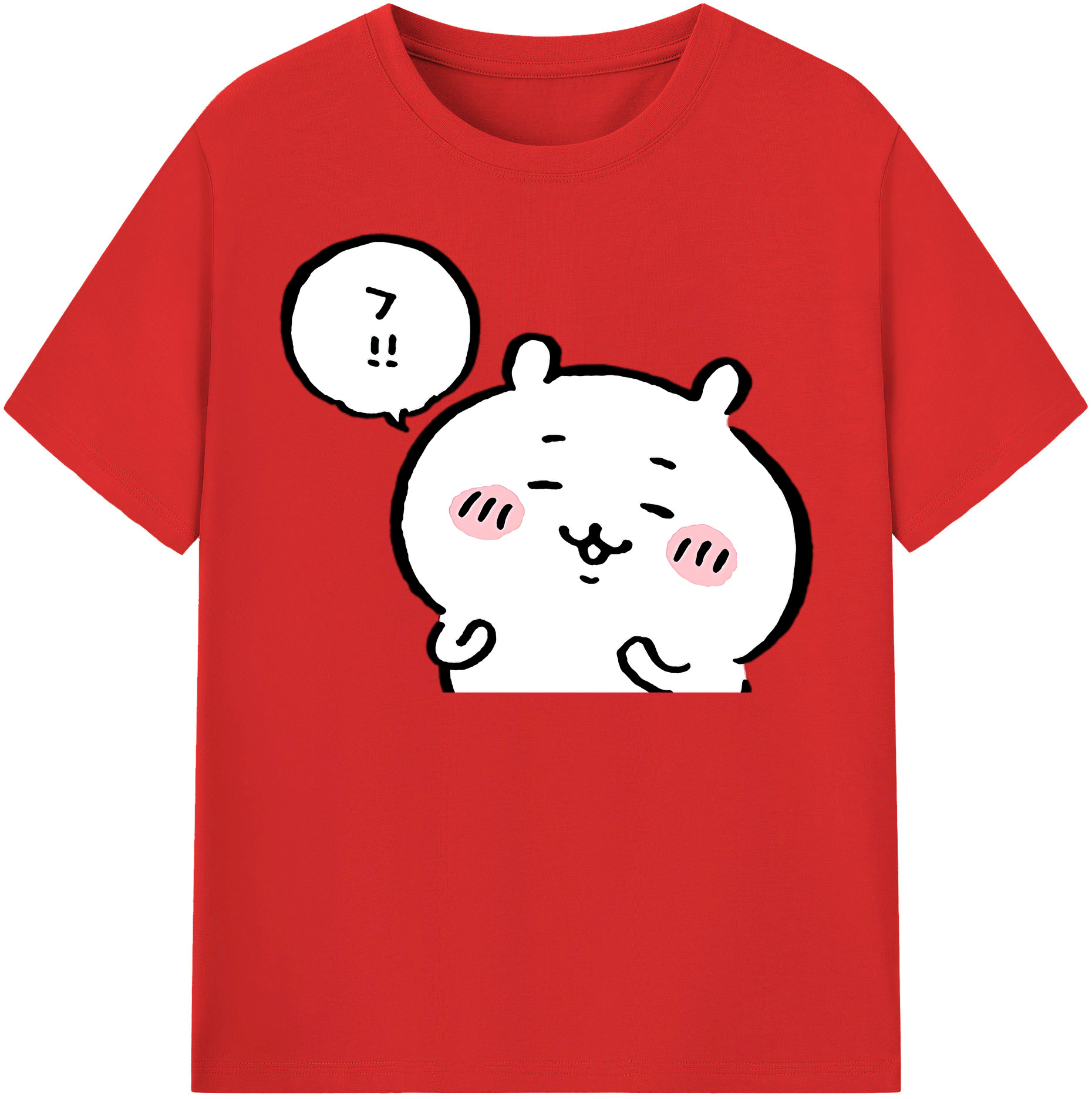 （画像用） ちいかわ ちいかわ Chii-kawa chiikawa レディースカジュアルプリントTシャツ（綿100％）