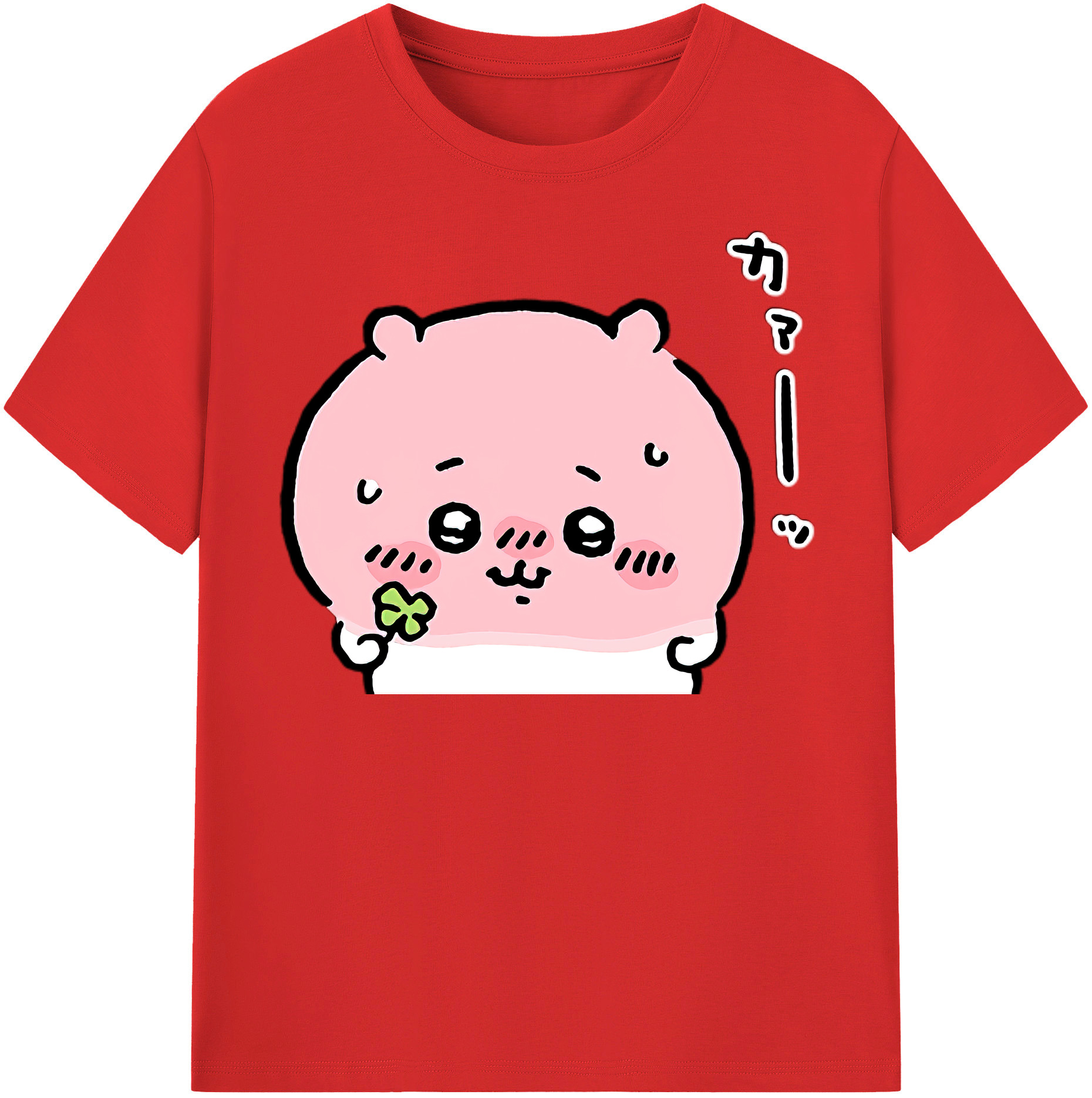（画像用） ちいかわ ちいかわ Chii-kawa chiikawa レディースカジュアルプリントTシャツ（綿100％）