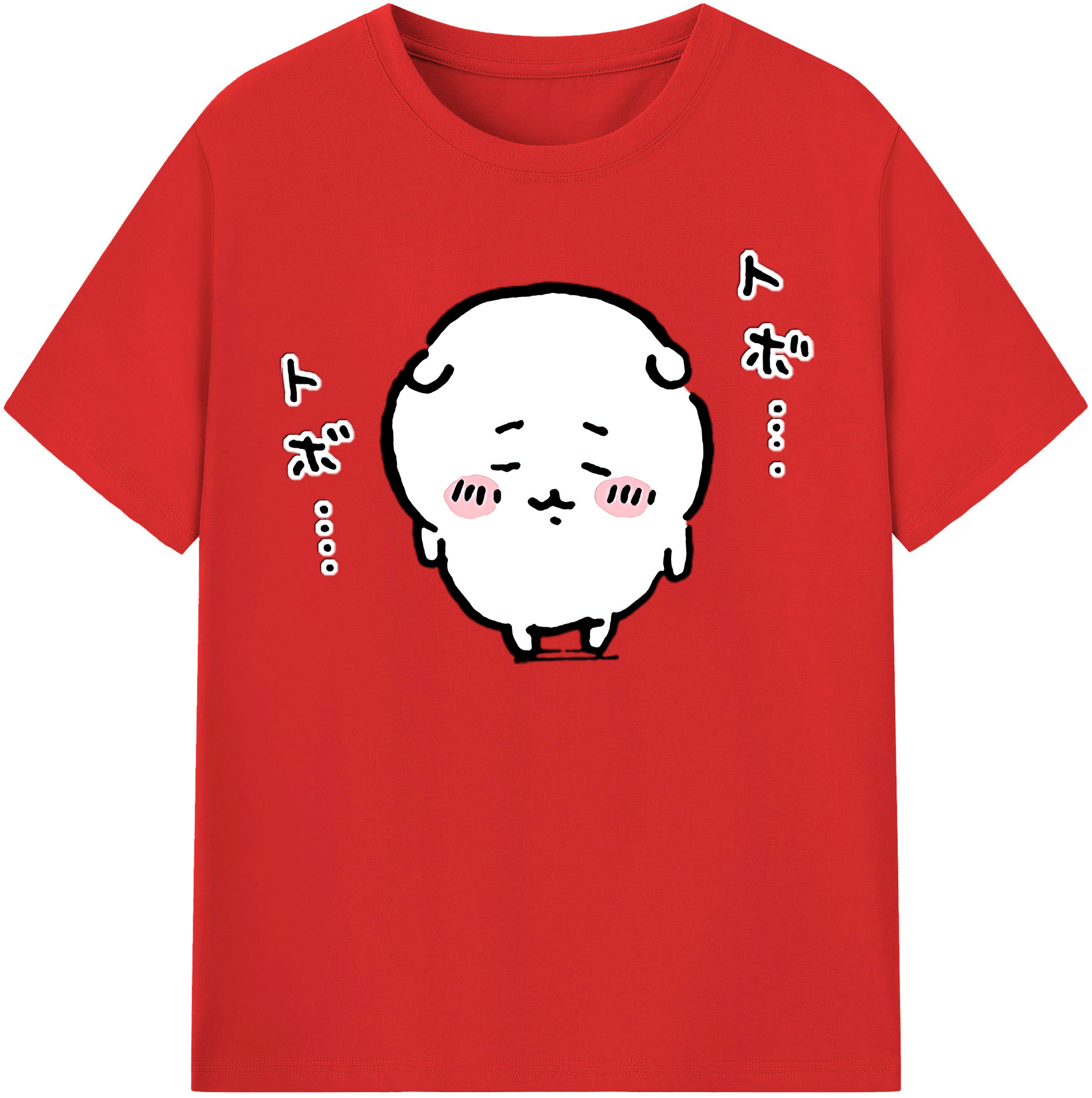 （画像用） ちいかわ ちいかわ Chii-kawa chiikawa レディースカジュアルプリントTシャツ（綿100％）