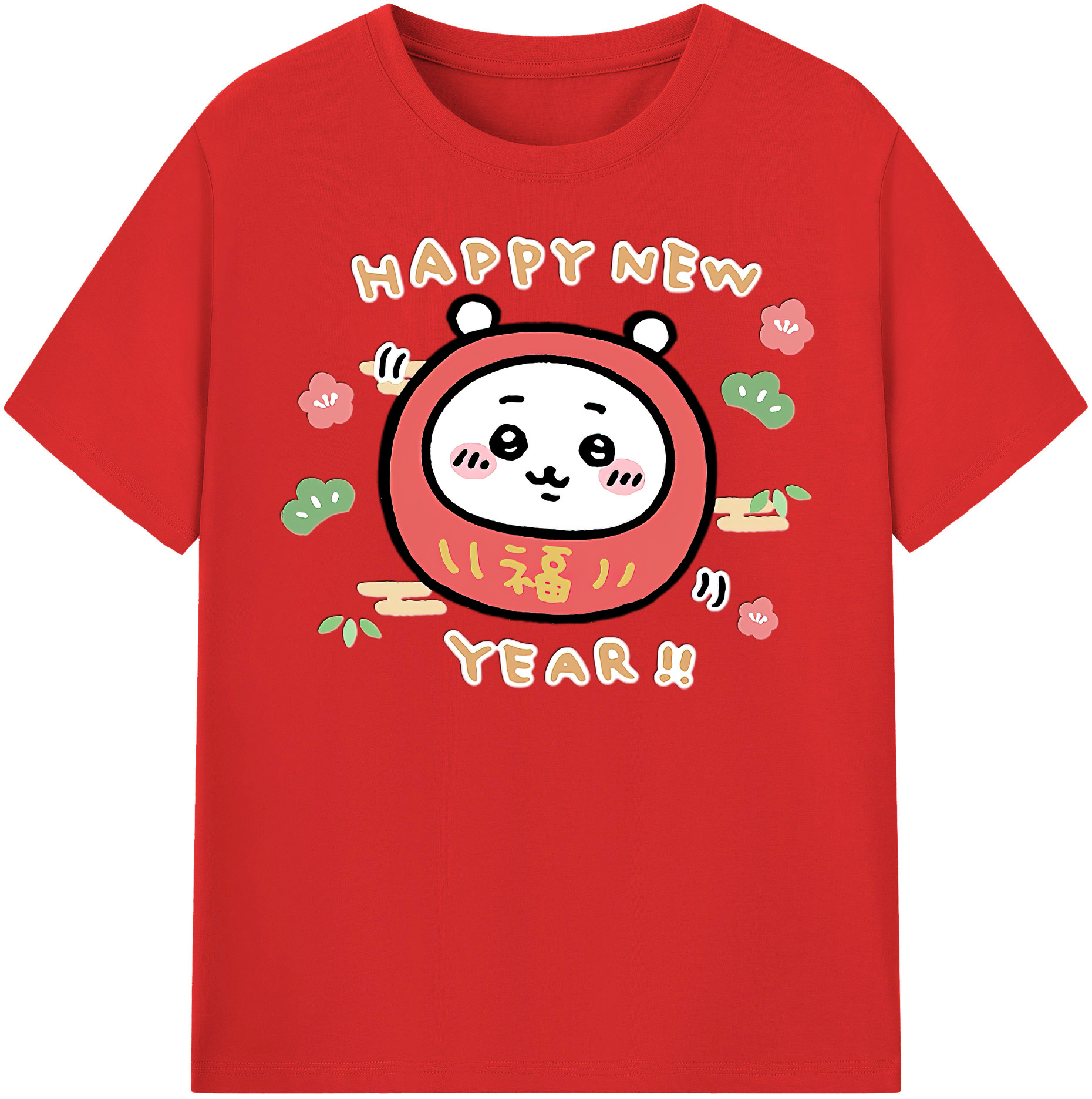 （画像用） ちいかわ ちいかわ Chii-kawa chiikawa レディースカジュアルプリントTシャツ（綿100％）