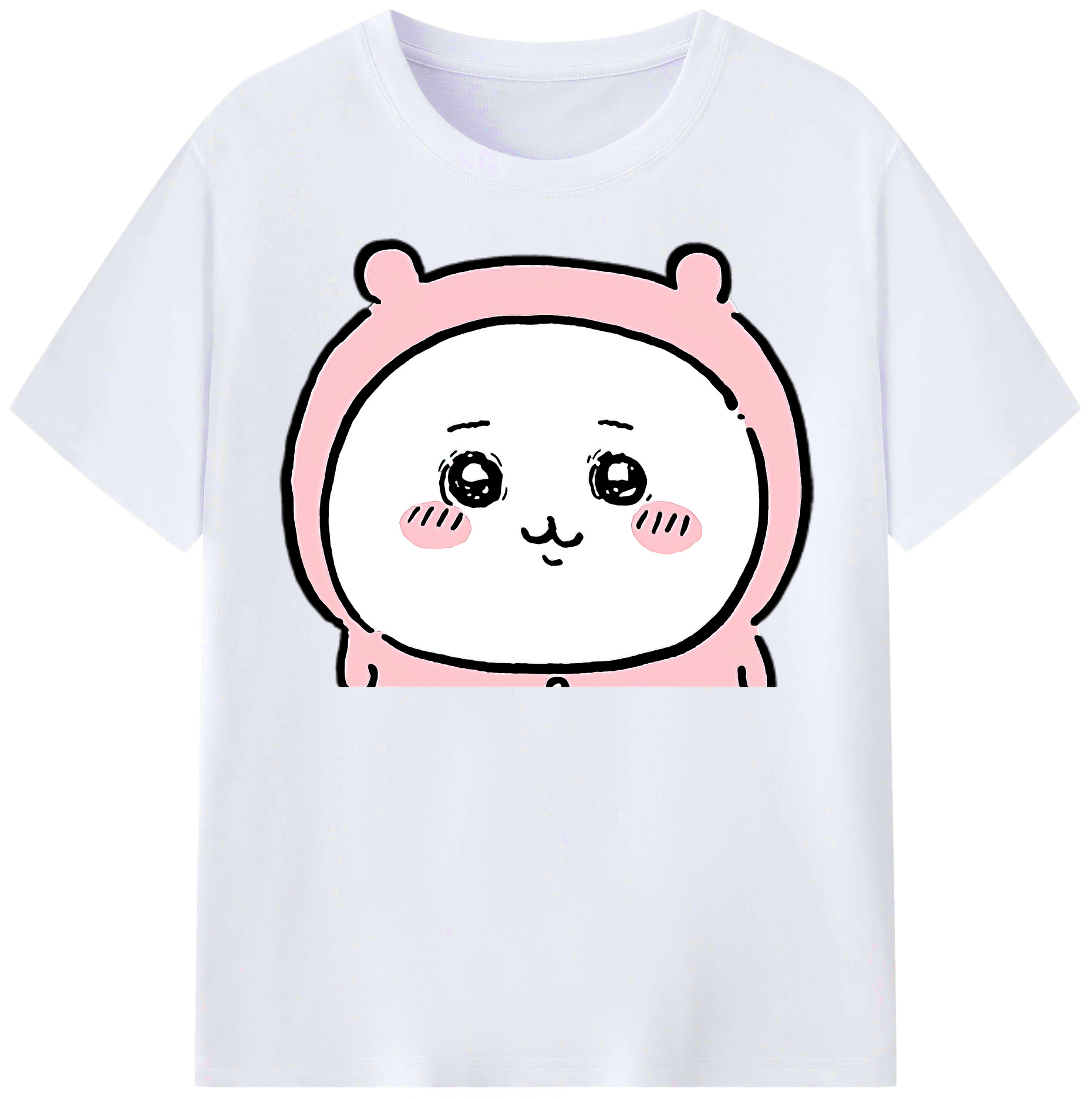 （画像用） ちいかわ ちいかわ Chii-kawa chiikawa レディースカジュアルプリントTシャツ（綿100％）