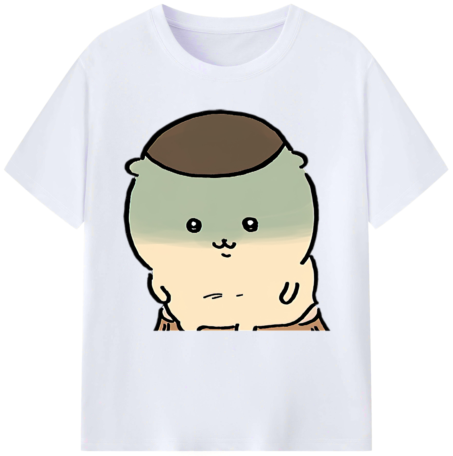 （画像用） ちいかわ くりまんじゅう Chii-kawa kuri manjū レディースカジュアルプリントTシャツ（綿100％）