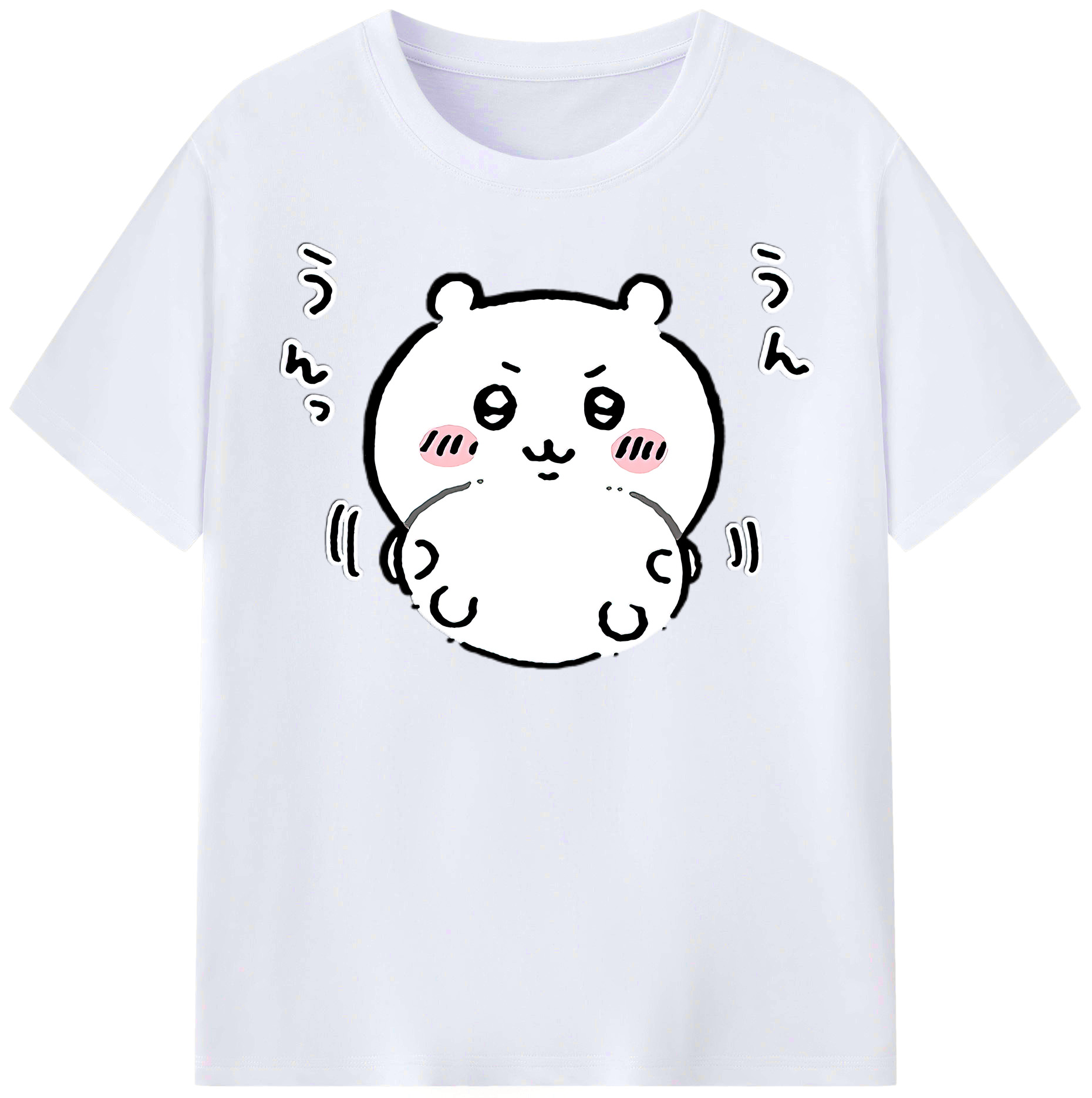 （画像用） ちいかわ ちいかわ Chii-kawa chiikawa レディースカジュアルプリントTシャツ（綿100％）