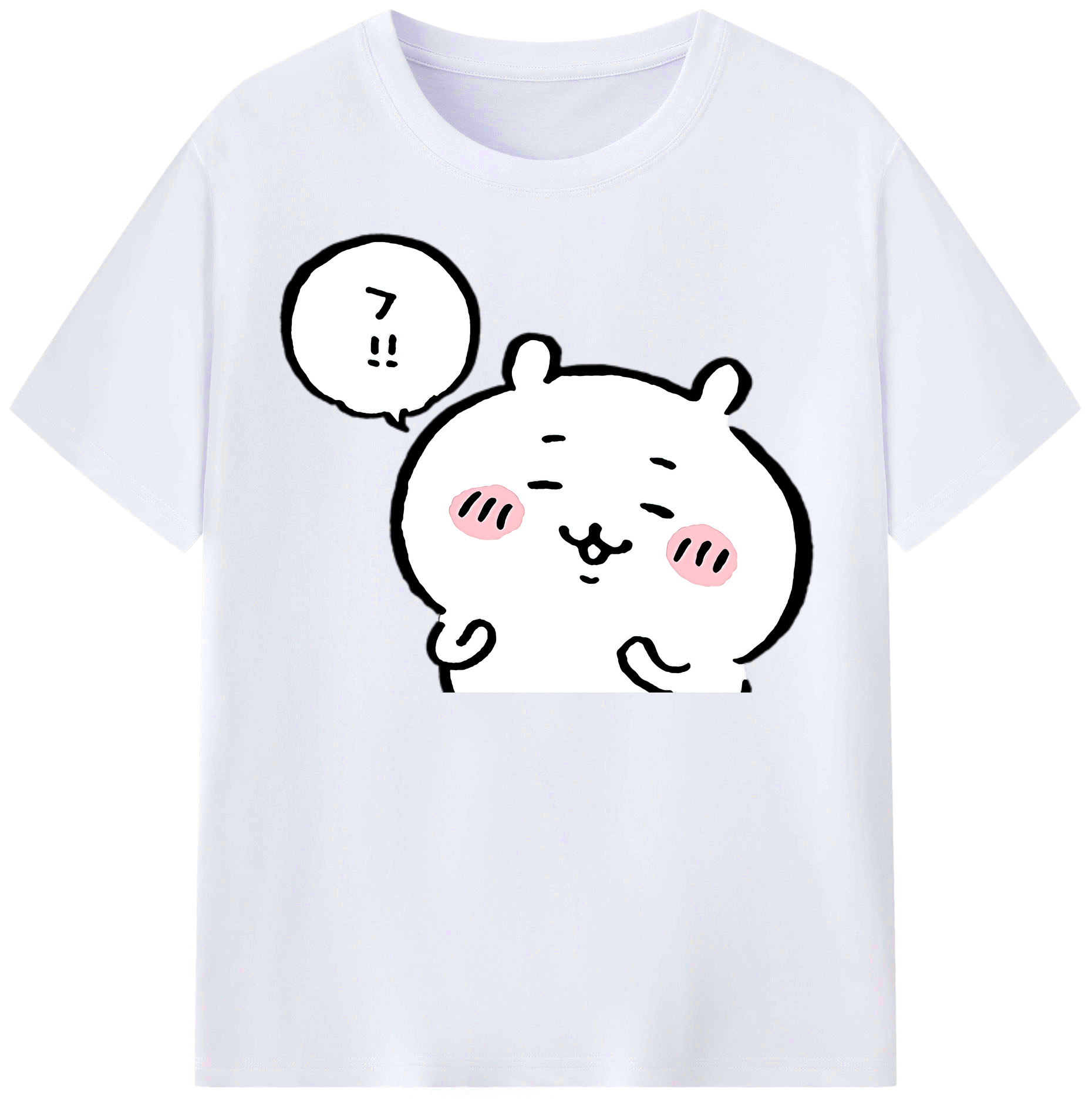 （画像用） ちいかわ ちいかわ Chii-kawa chiikawa レディースカジュアルプリントTシャツ（綿100％）