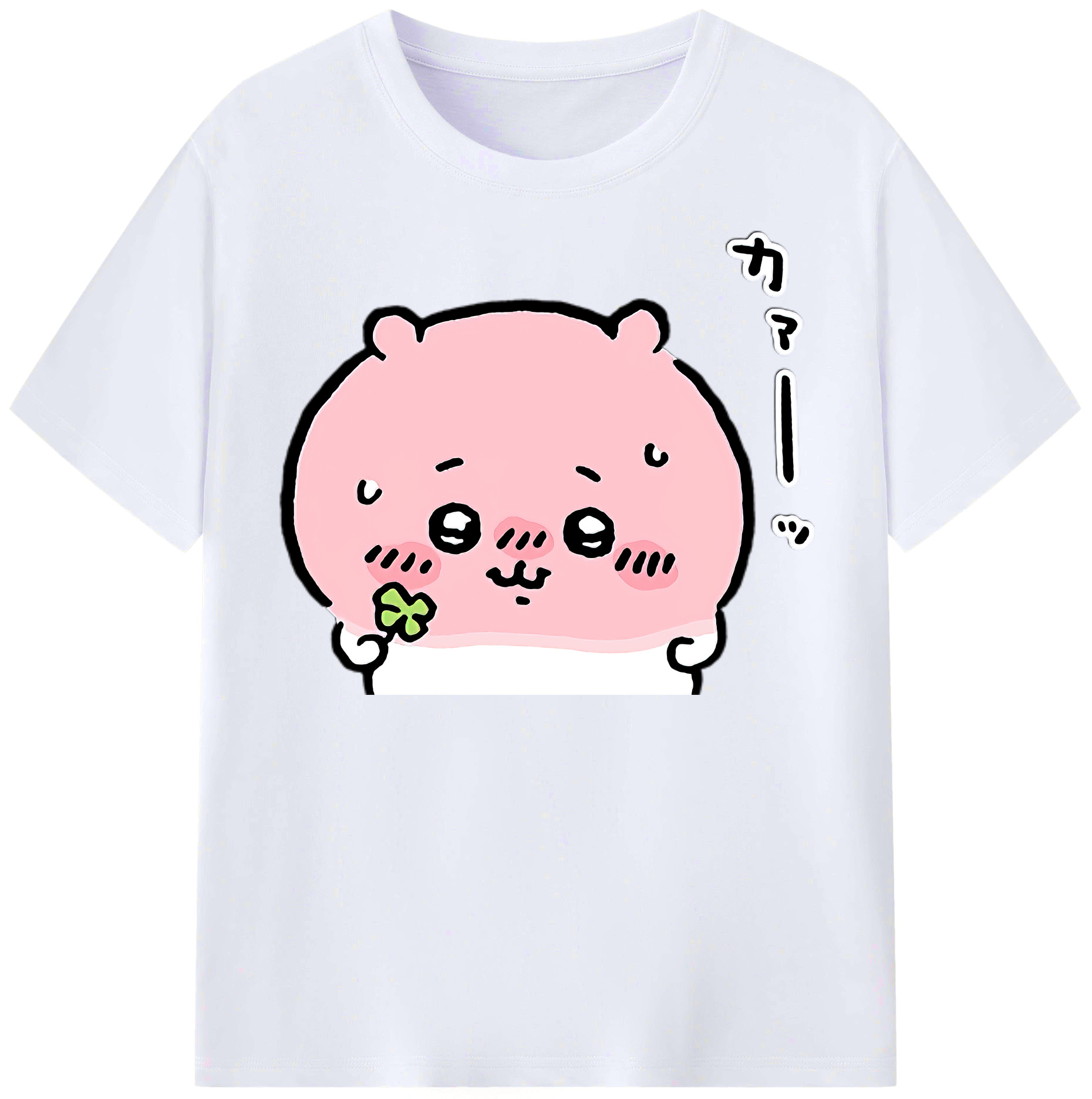 （画像用） ちいかわ ちいかわ Chii-kawa chiikawa レディースカジュアルプリントTシャツ（綿100％）
