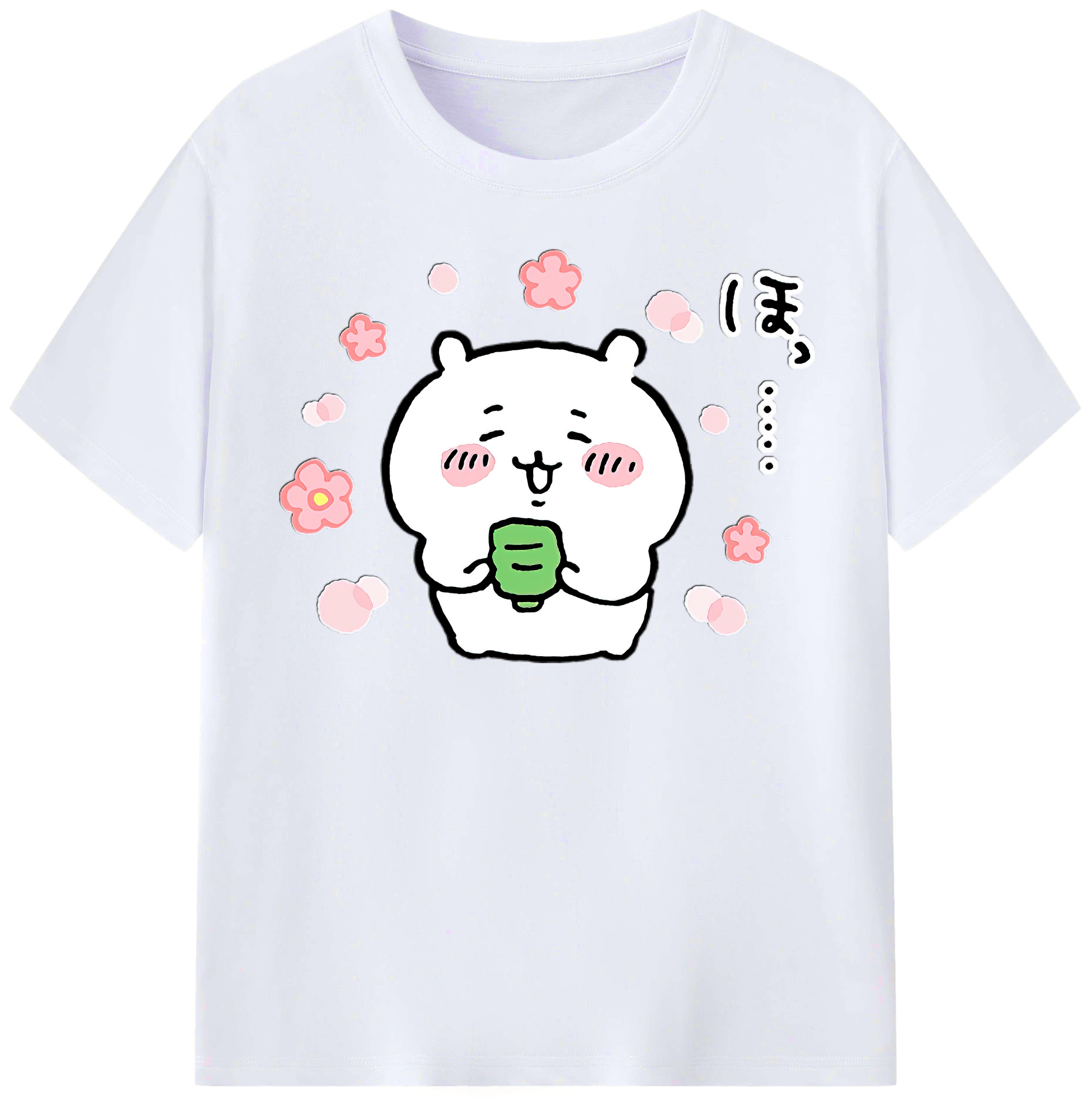 （画像用） ちいかわ ちいかわ Chii-kawa chiikawa レディースカジュアルプリントTシャツ（綿100％）
