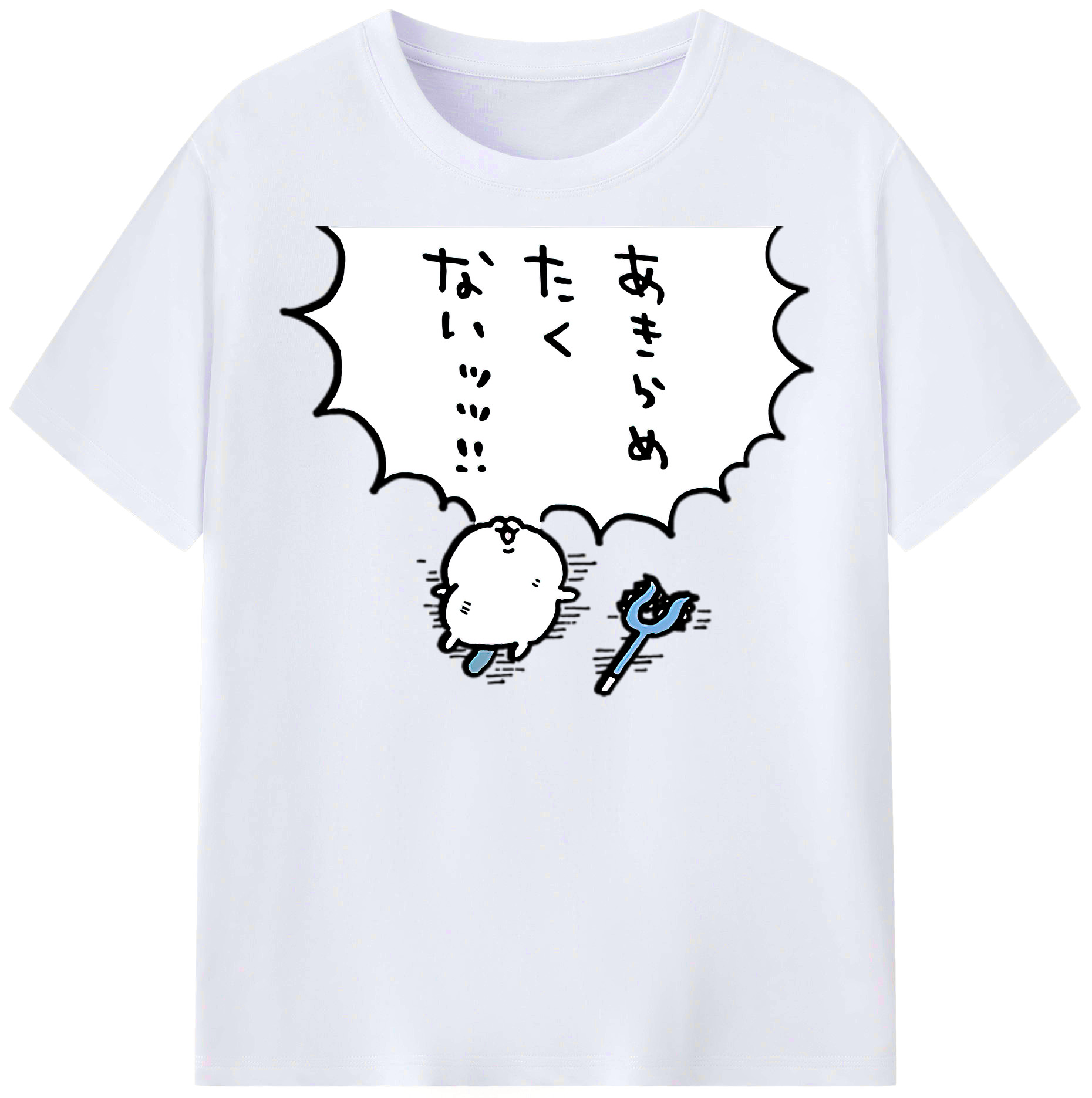 （画像用） ちいかわ ちいかわ Chii-kawa chiikawa レディースカジュアルプリントTシャツ（綿100％）