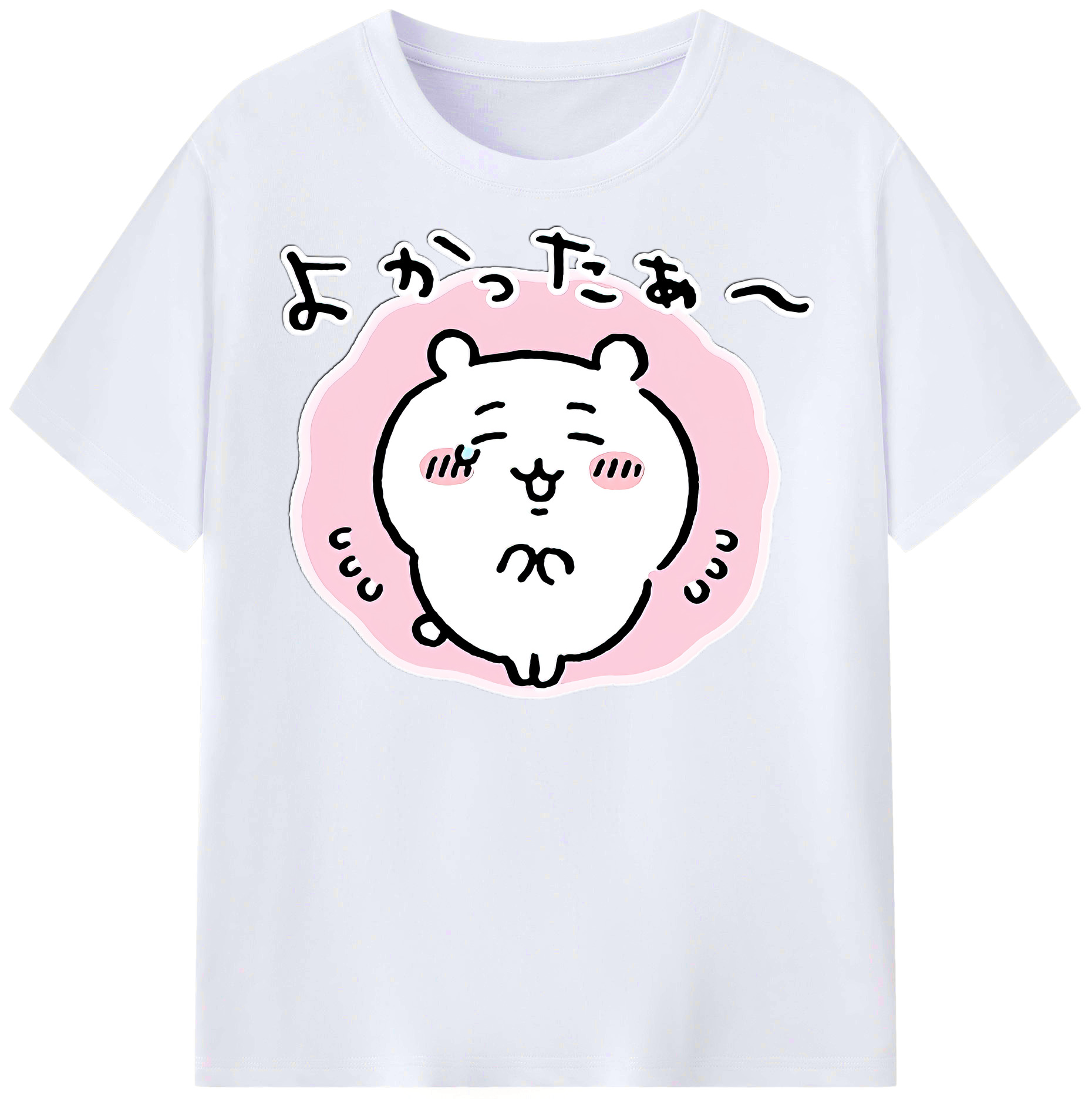 （画像用） ちいかわ ちいかわ Chii-kawa chiikawa レディースカジュアルプリントTシャツ（綿100％）