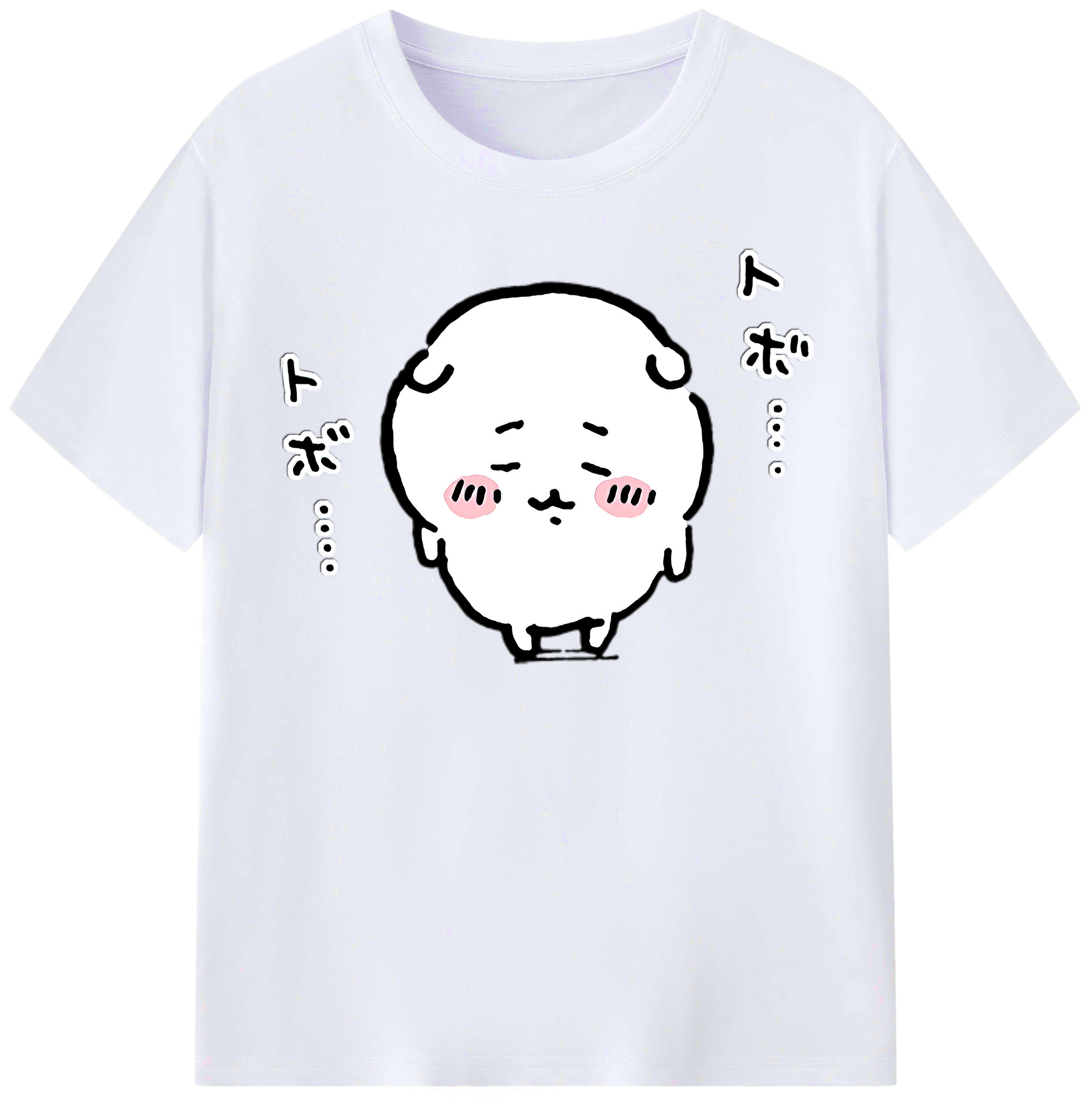 （画像用） ちいかわ ちいかわ Chii-kawa chiikawa レディースカジュアルプリントTシャツ（綿100％）