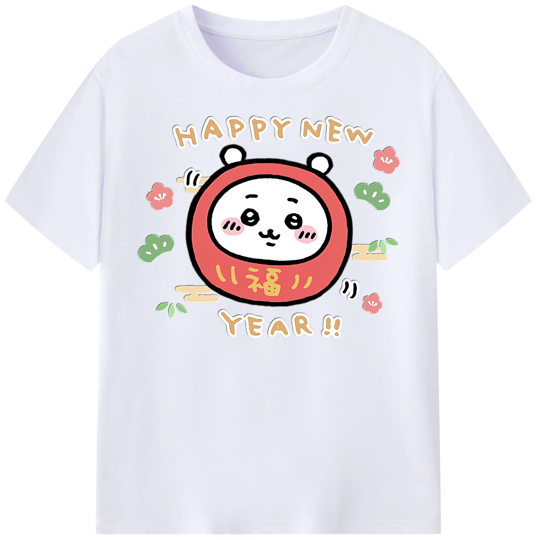 （画像用） ちいかわ ちいかわ Chii-kawa chiikawa レディースカジュアルプリントTシャツ（綿100％）