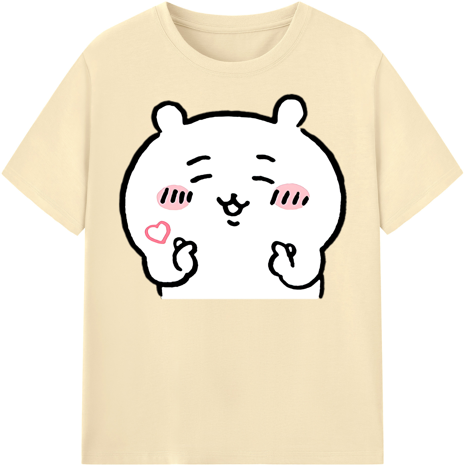 （画像用） ちいかわ ちいかわ Chii-kawa chiikawa 綿100％半袖Tシャツ（フロントプリント）
