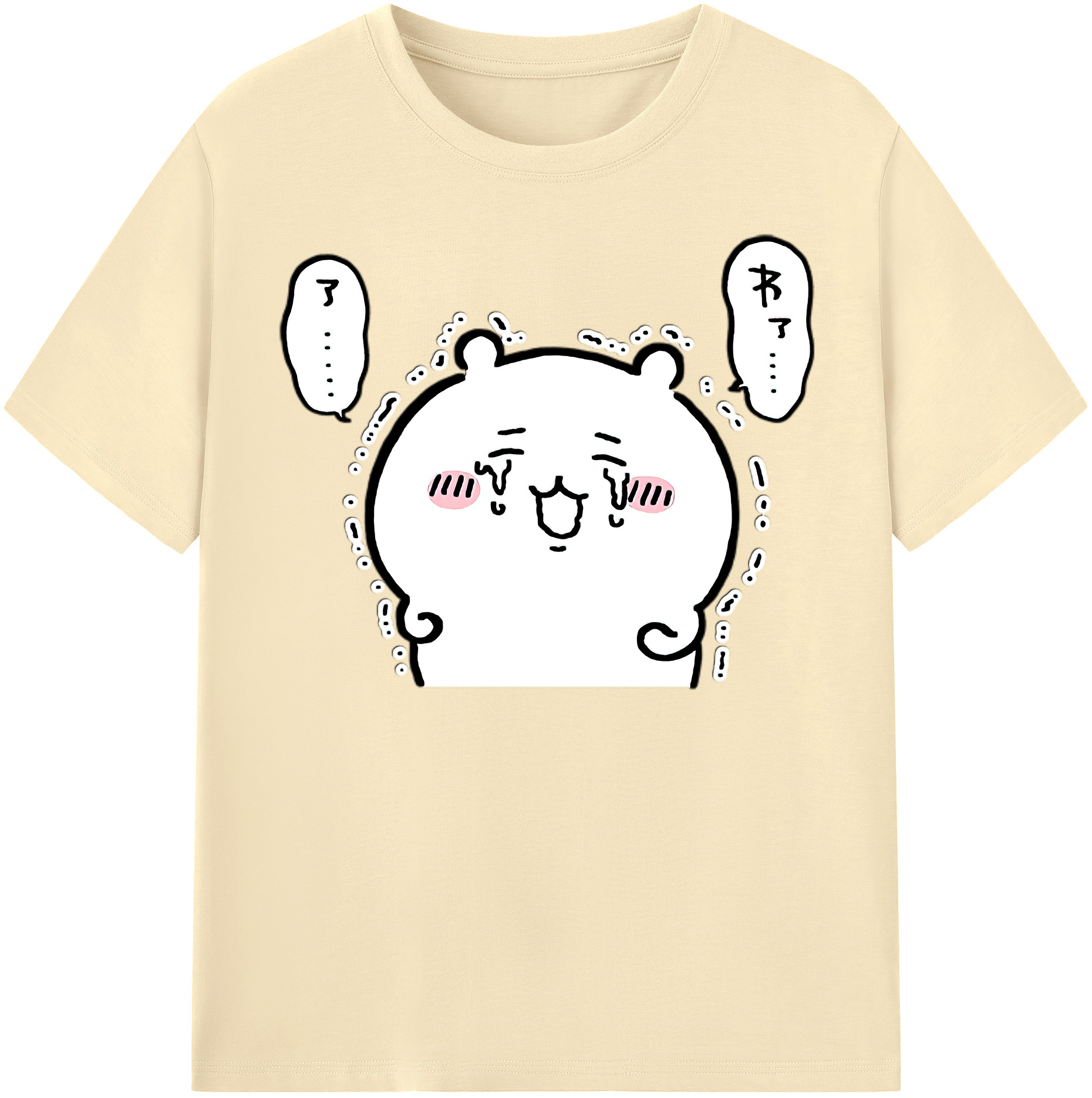 （画像用） ちいかわ ちいかわ Chii-kawa chiikawa 綿100％半袖Tシャツ（フロントプリント）