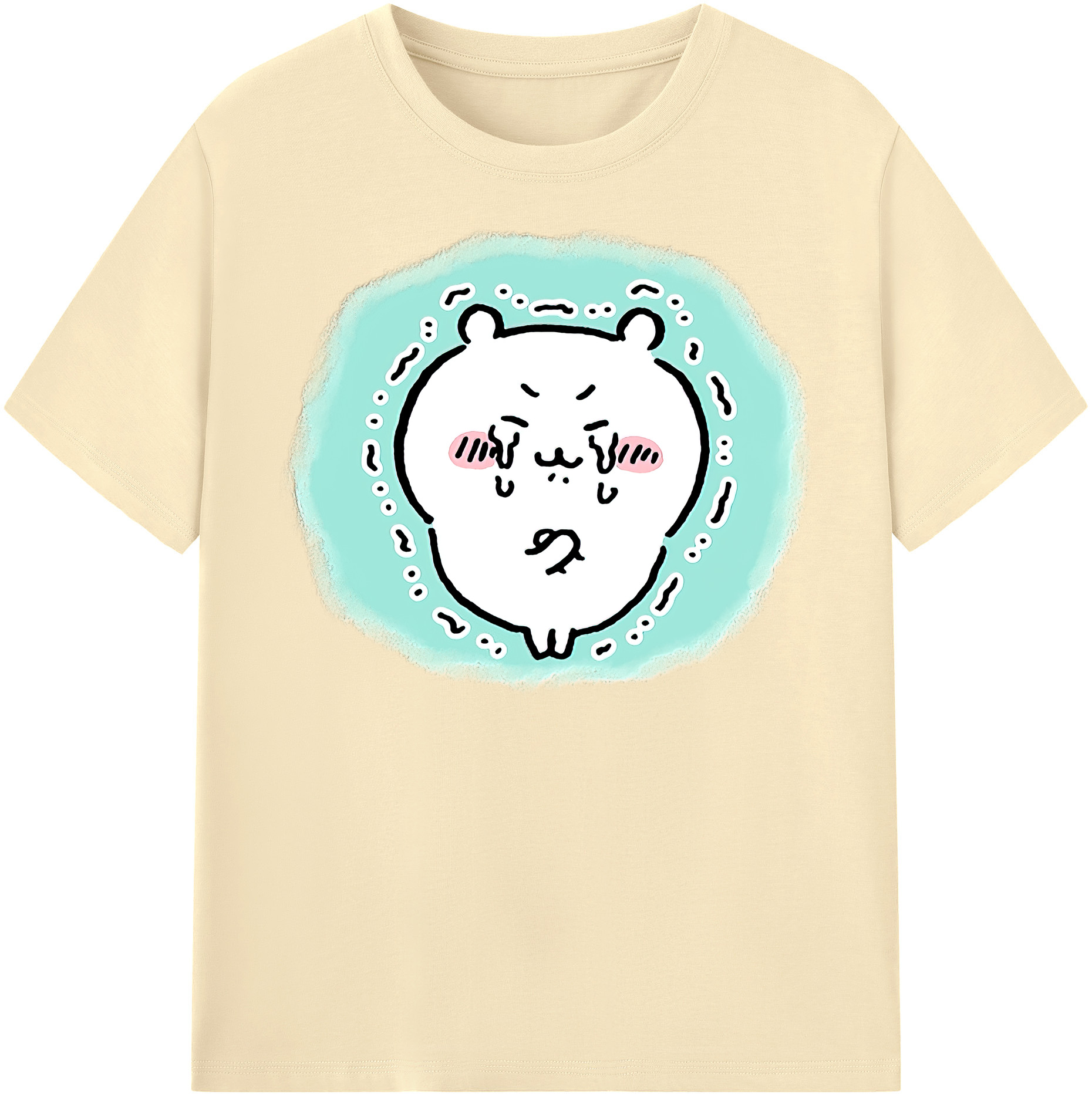 （画像用） ちいかわ ちいかわ Chii-kawa chiikawa 綿100％半袖Tシャツ（フロントプリント）